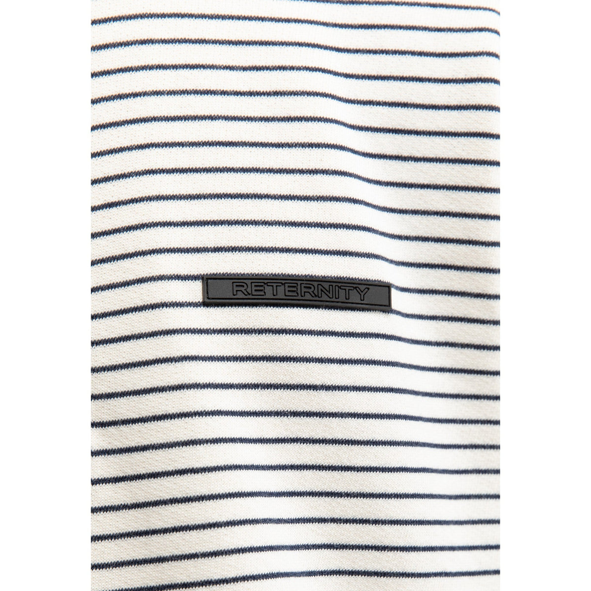 Reternity HENLEY STRIPE LONGSLEEVE OFF WHITE NAVY - CRETH14489 - Coziness