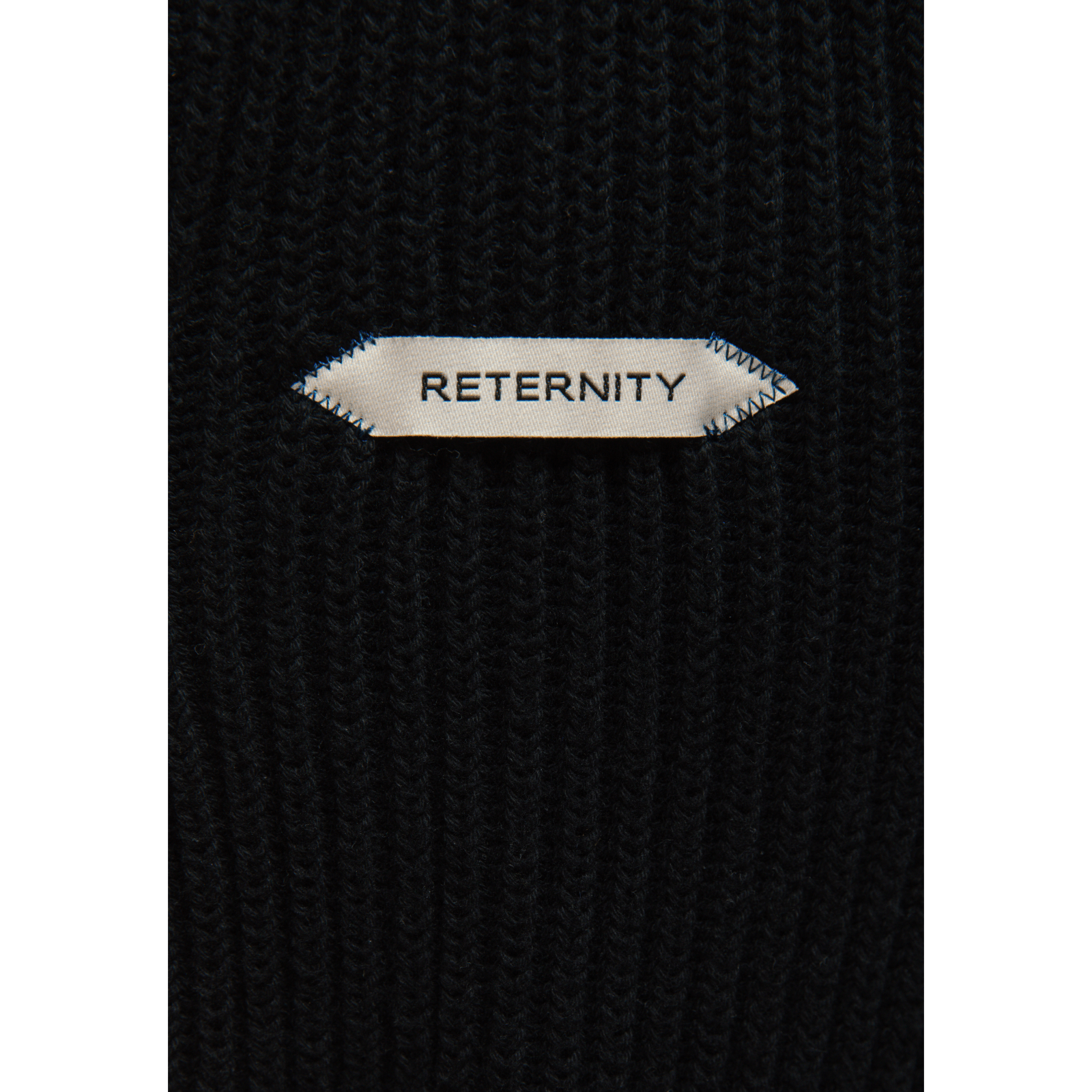 Reternity L’ATELIER LINE KNIT ZIPPER BLACK - CRETL13705 - Coziness