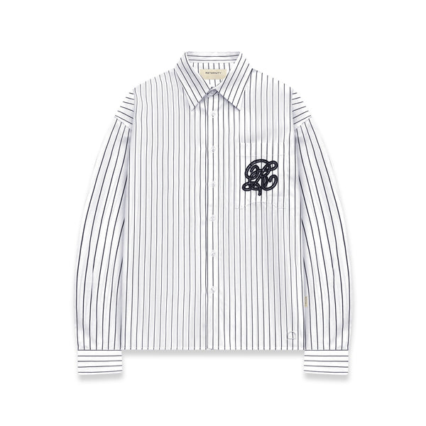 Reternity LE RAYÉE SHIRT WHITE NAVY - CRETL14505 - Coziness