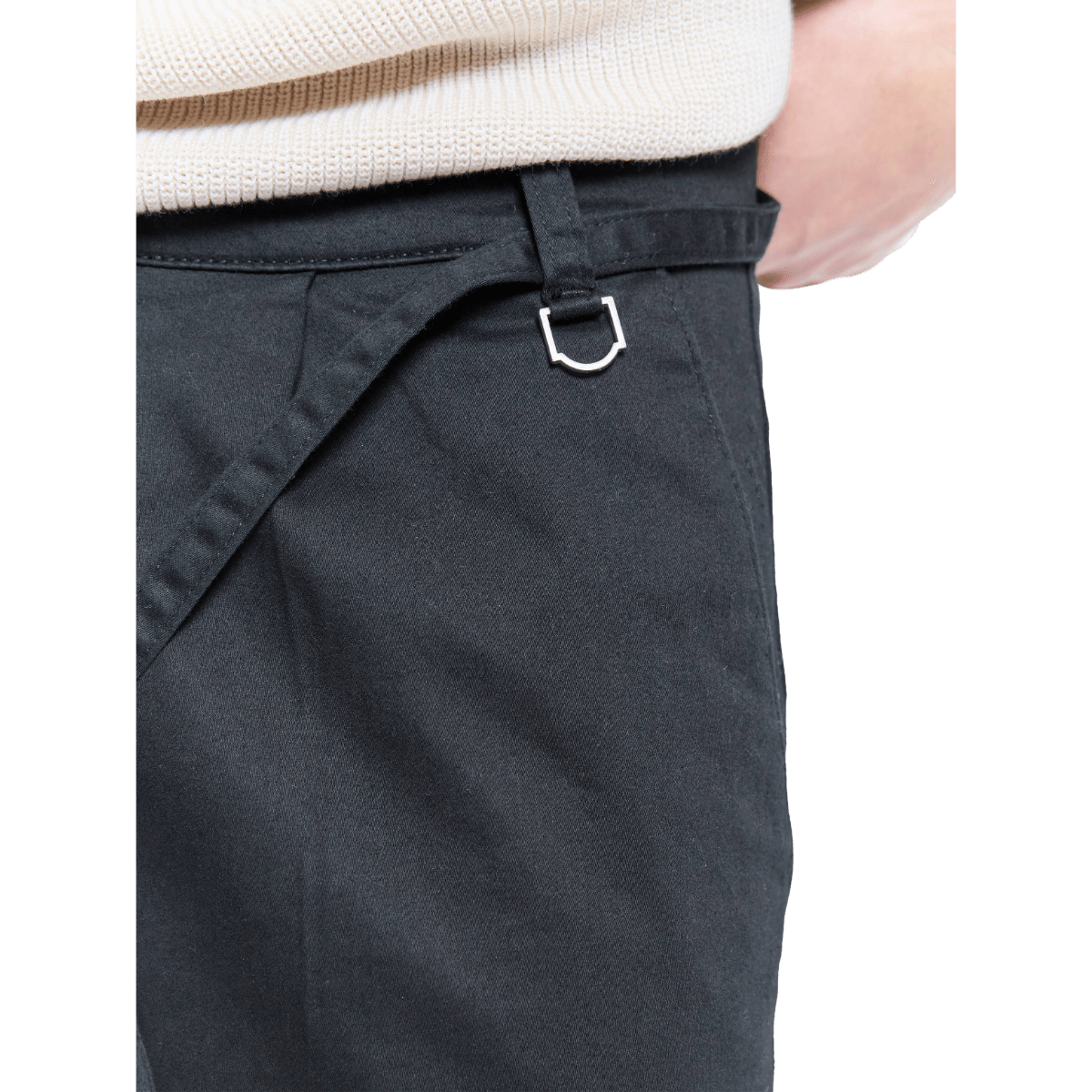 Reternity Pleated Chino Shorts Black - CRETP11083 - Coziness