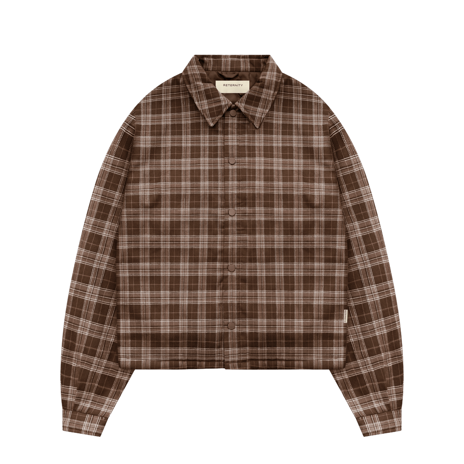 Reternity RETERNITY PADDED FLANNEL BROWN - CRETR13709 - Coziness