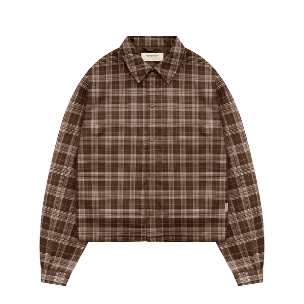 Reternity RETERNITY PADDED FLANNEL BROWN - CRETR13709 - Coziness