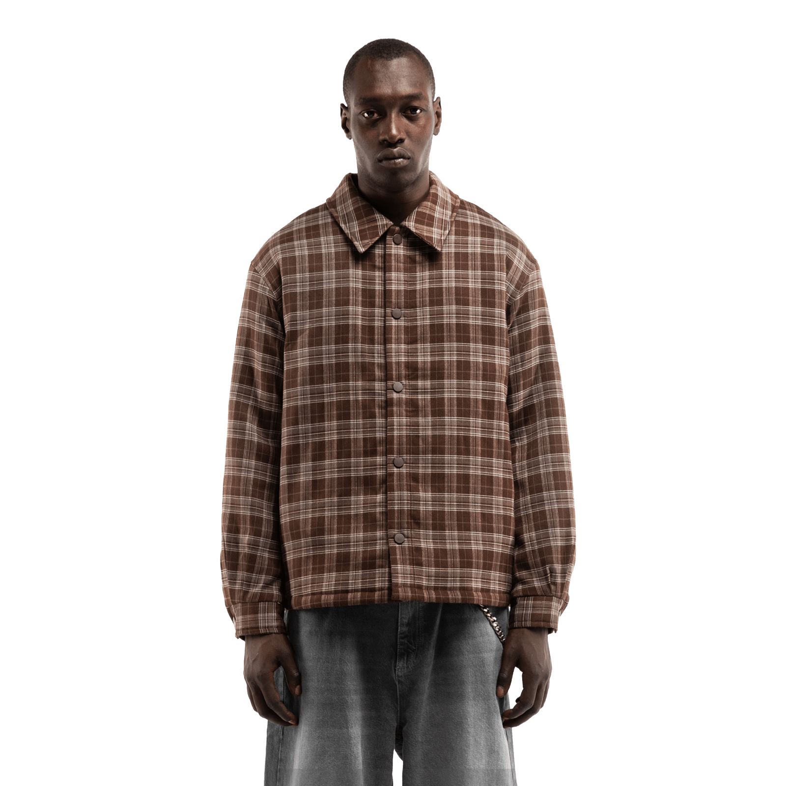 Reternity RETERNITY PADDED FLANNEL BROWN - CRETR13709 - Coziness