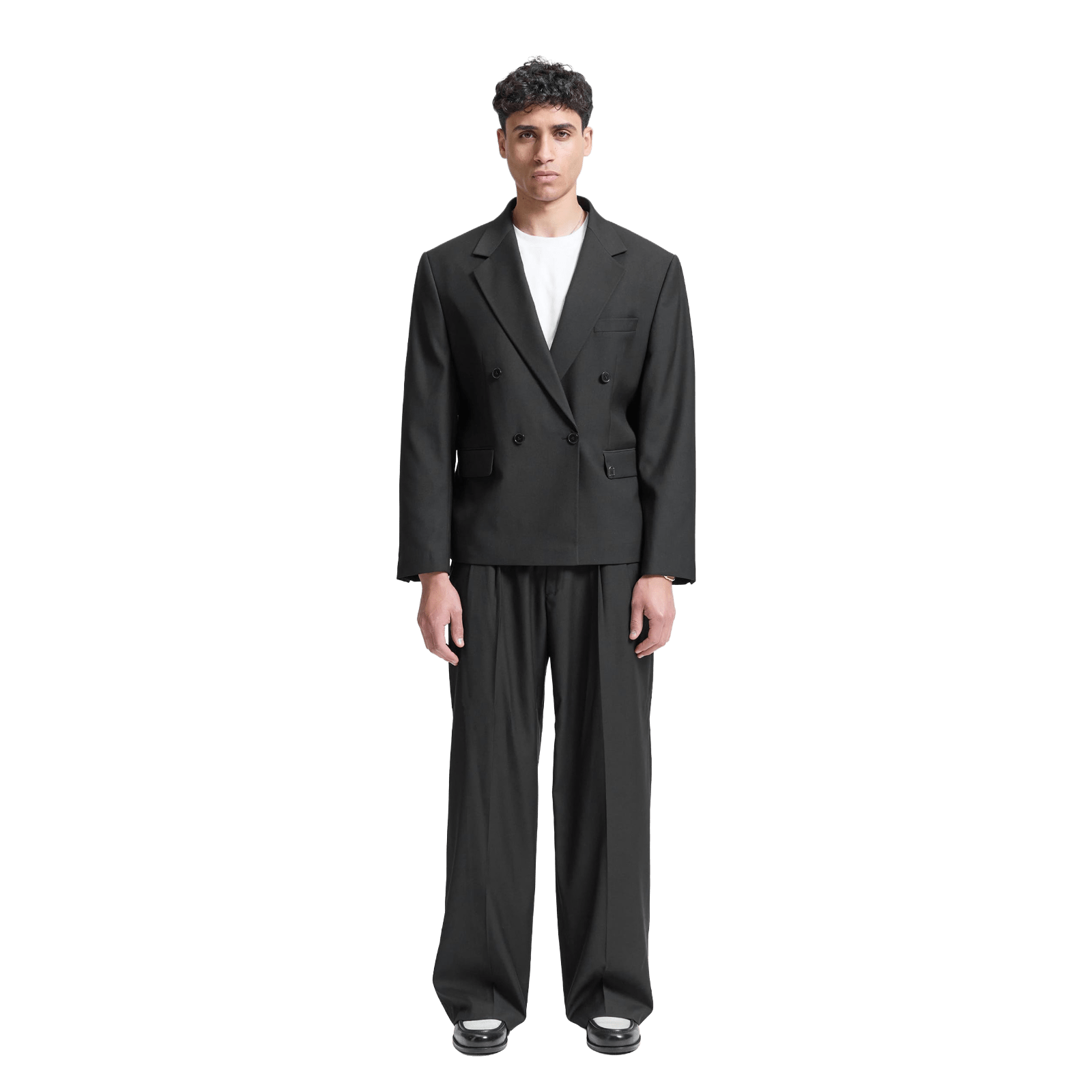 Reternity TAILORED BAGGY PANTS BLACK - CRETT13730 - Coziness