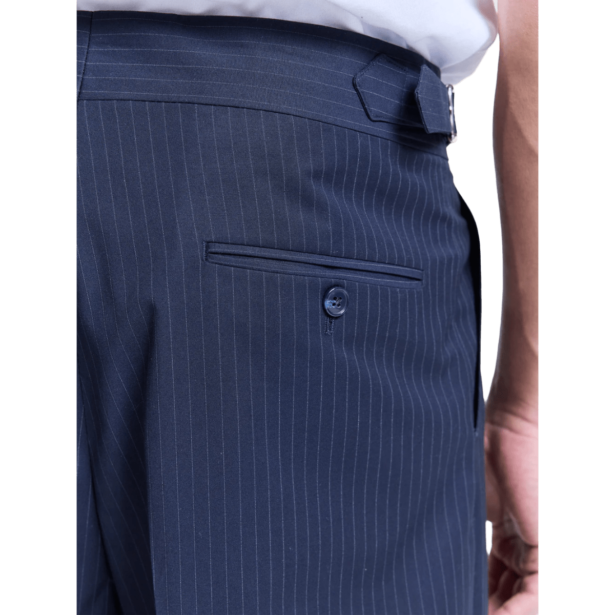 Reternity Tailored Baggy Shorts Pinstripe Blue - CRETT11086 - Coziness