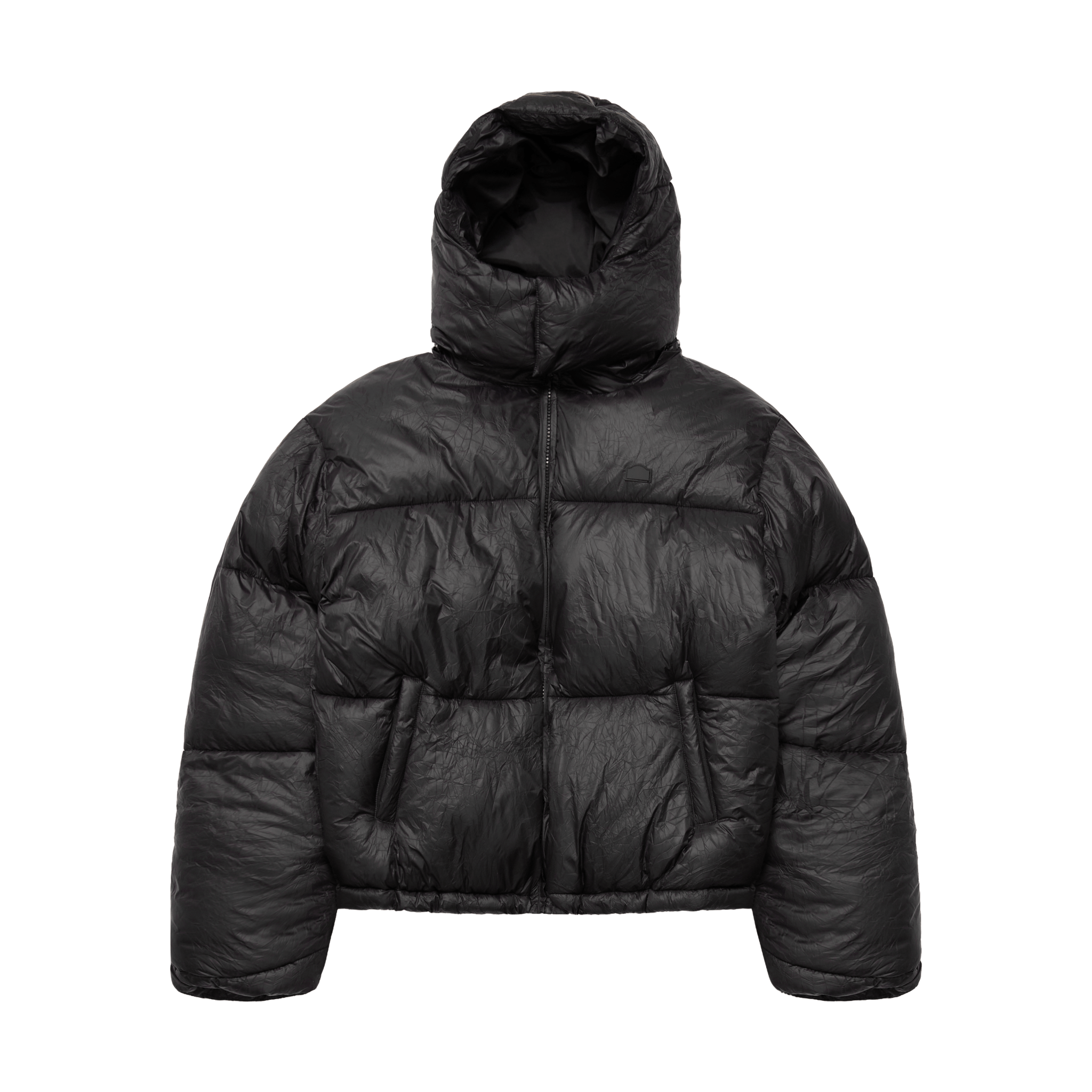 Reternity Wrinkled Puffer Jacke Schwarz - CRETW6819 - Coziness