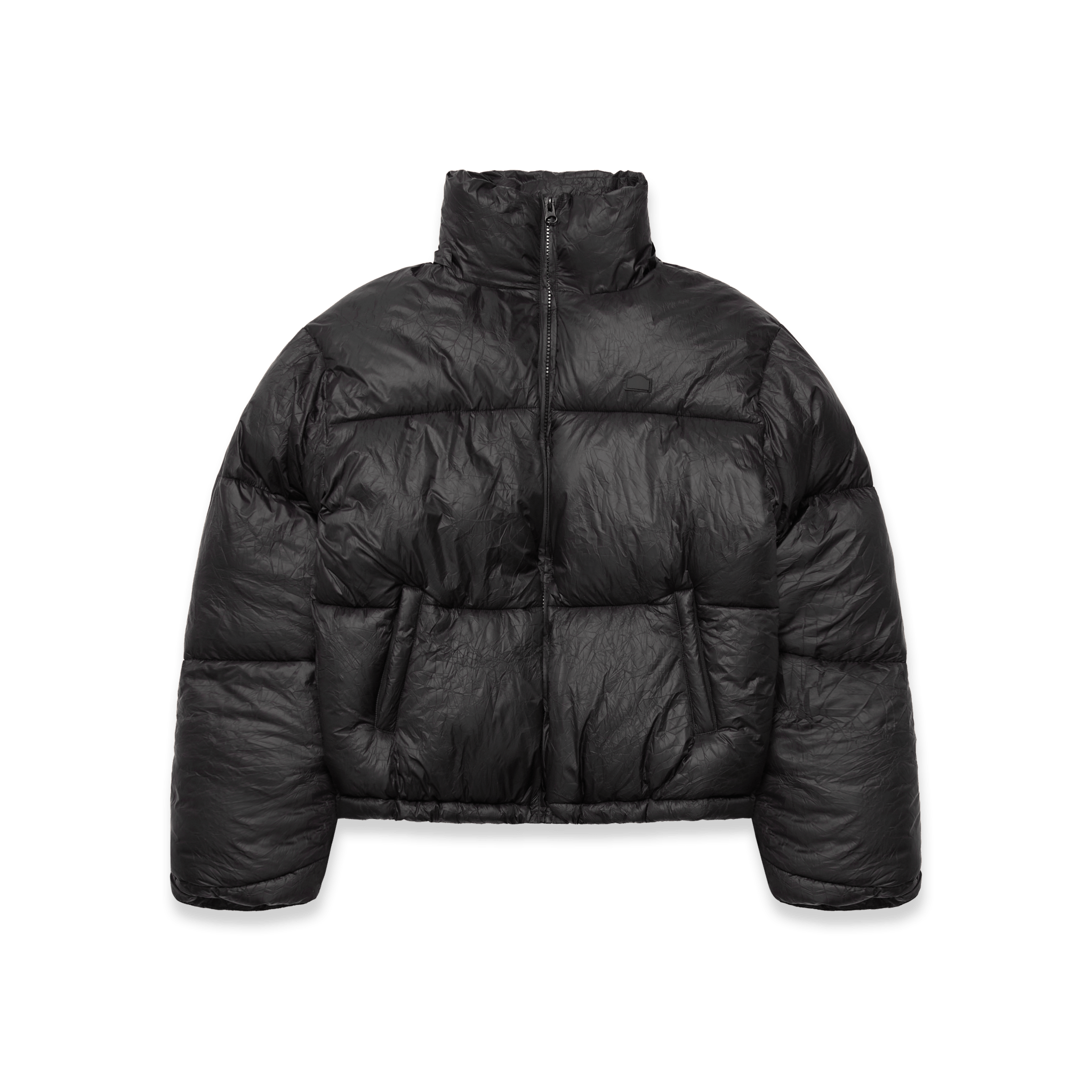 Reternity Wrinkled Puffer Jacke Schwarz - CRETW6819 - Coziness