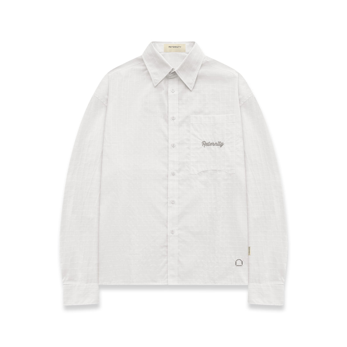 Reternity ÉCLAT Shirt in Creme, Ware von vorne