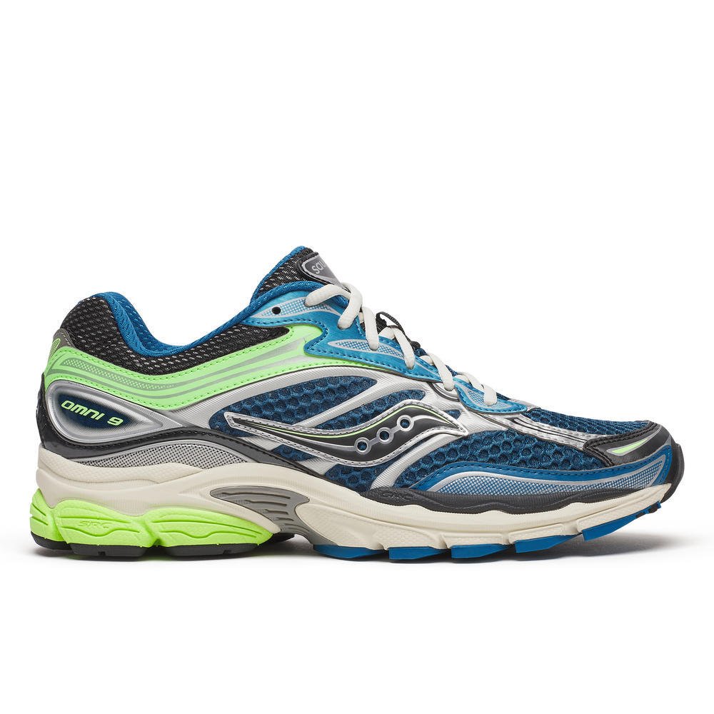 Saucony ProGrid Omni 9 Blue Lime - CSAUP7339 - Coziness