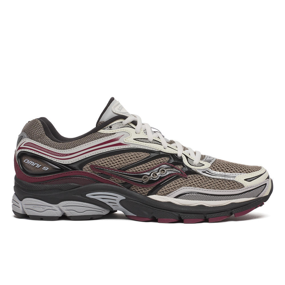 Saucony Progrid Omni 9 Tan Maroon - CSAUP6907 - Coziness