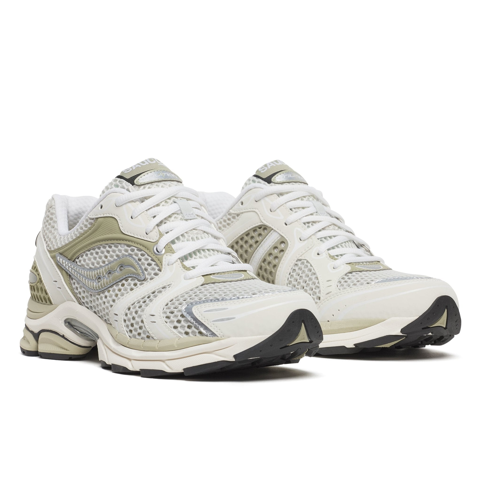 Saucony ProGrid Triumph 4 White Onyx Elm - CSAUP9479 - Coziness