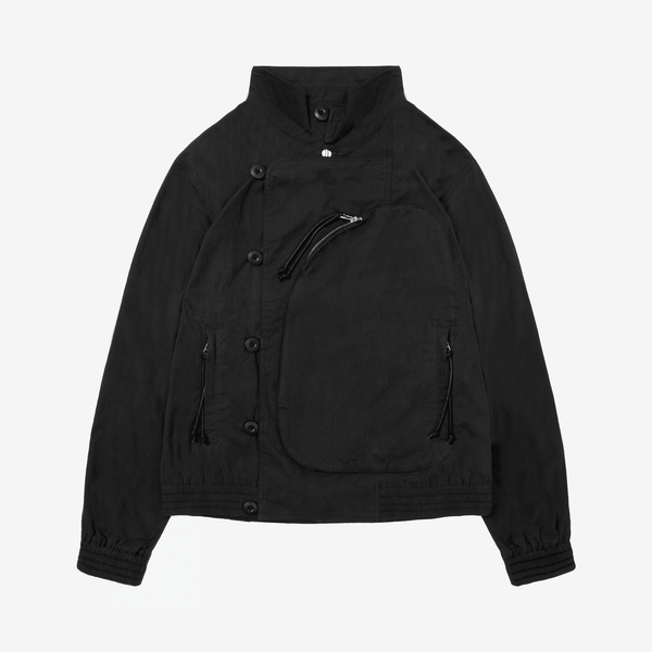 SCRT Distorted Blouson Jacket Black - CSCRD14869 - Coziness