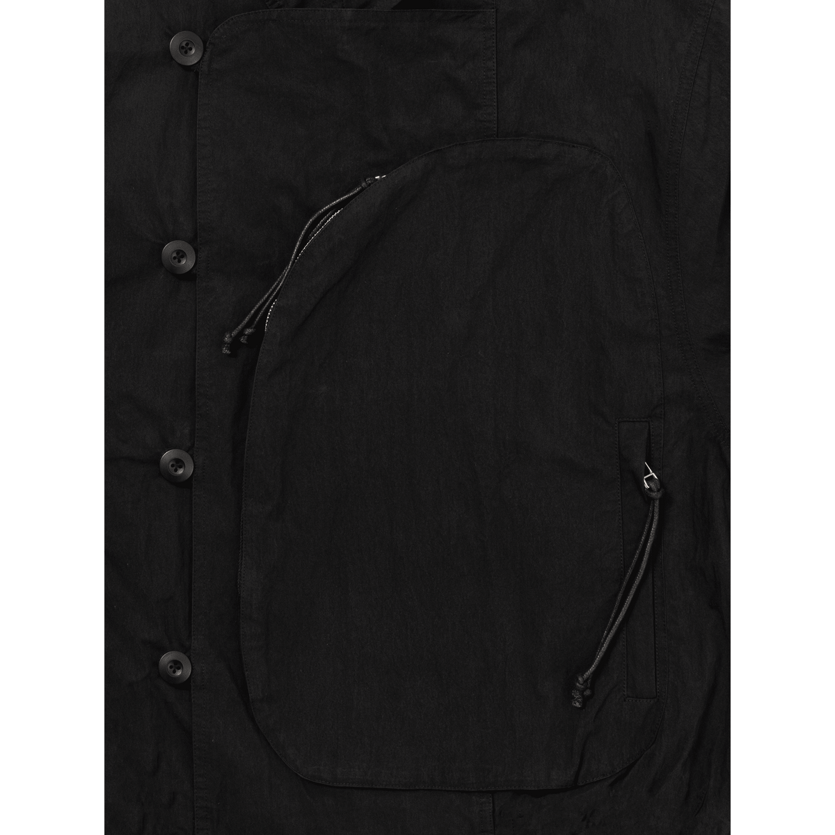 SCRT Distorted Blouson Jacket Black - CSCRD14869 - Coziness