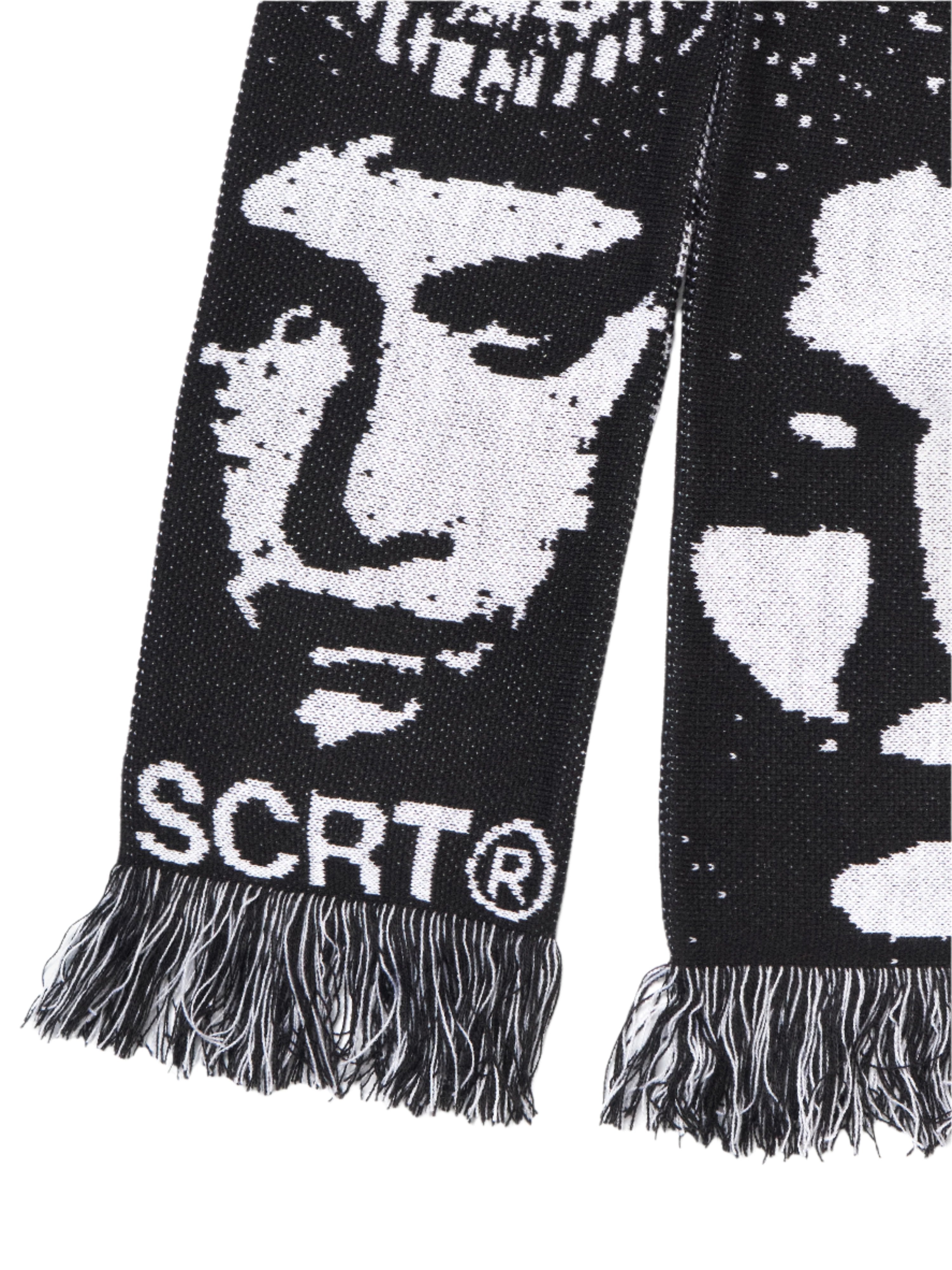 SCRT Donnie Scarf Black/White - Coziness