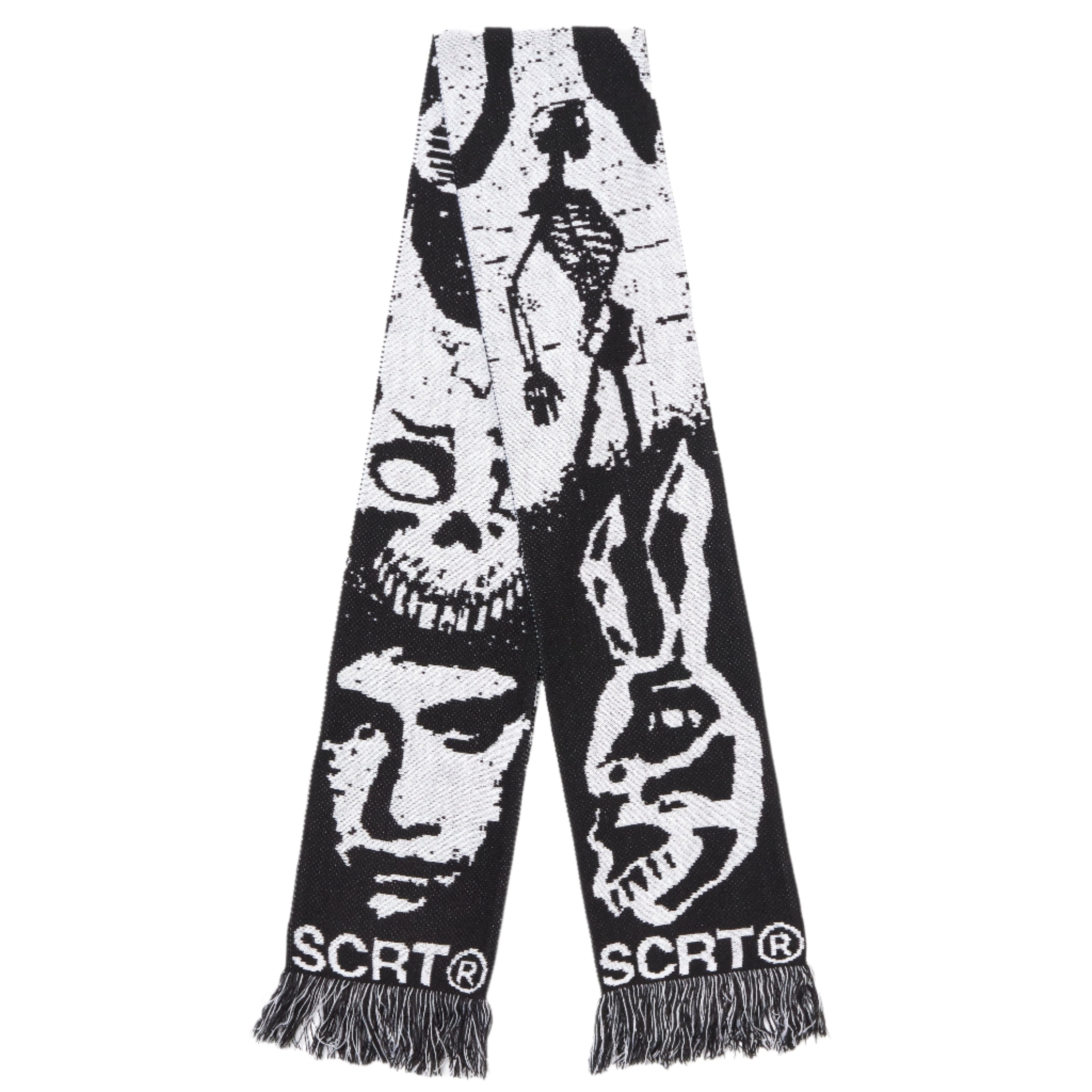 SCRT Donnie Scarf Black/White - Coziness