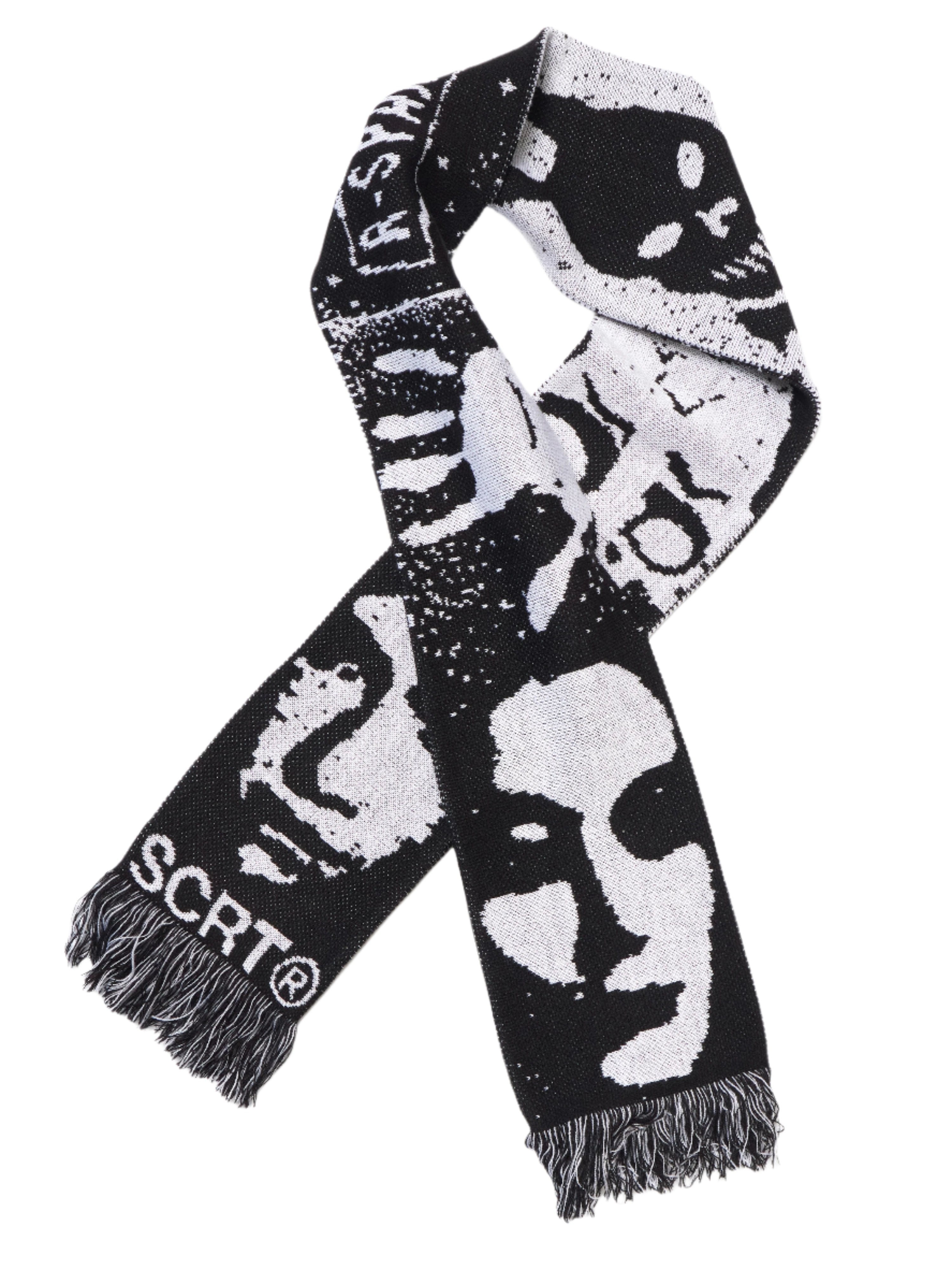 SCRT Donnie Scarf Black/White - Coziness