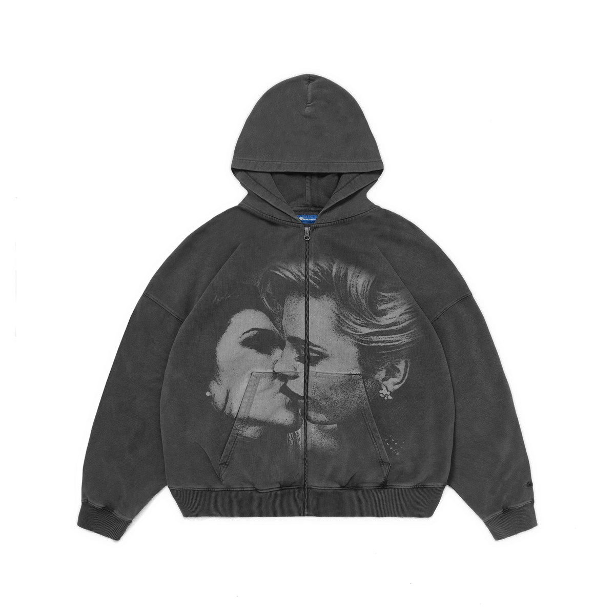 SCRT Envy Zip Hoodie Garment Dyed Black - CSCRE14858 - Coziness