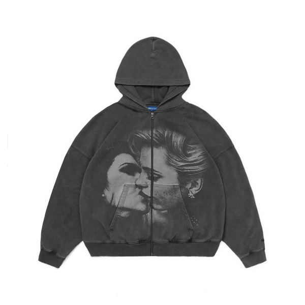 SCRT Envy Zip Hoodie Garment Dyed Black - CSCRE14858 - Coziness