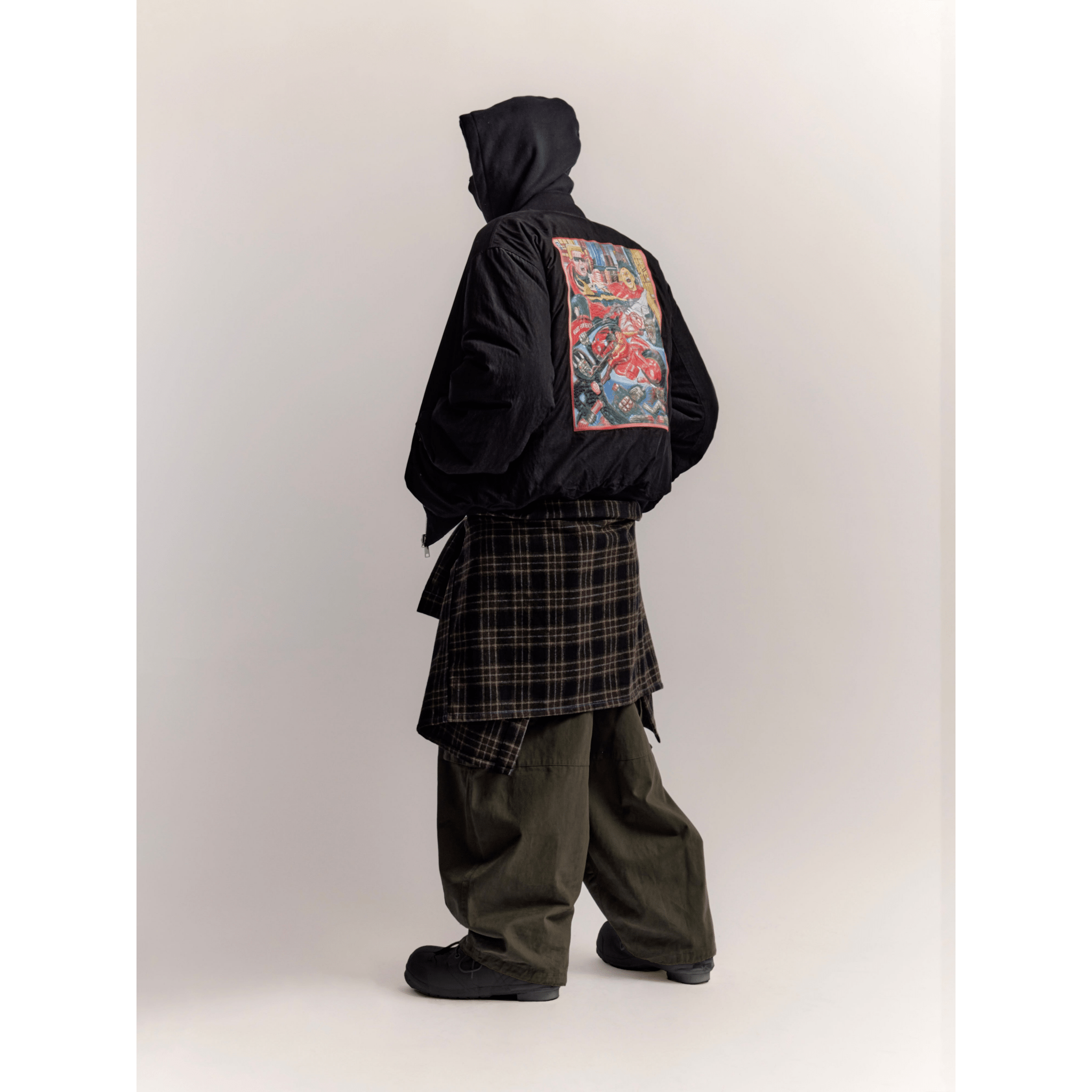 SCRT MoSF Shotaru Reversible Bomber Jacket Schwarz - CSCRM7445 - Coziness