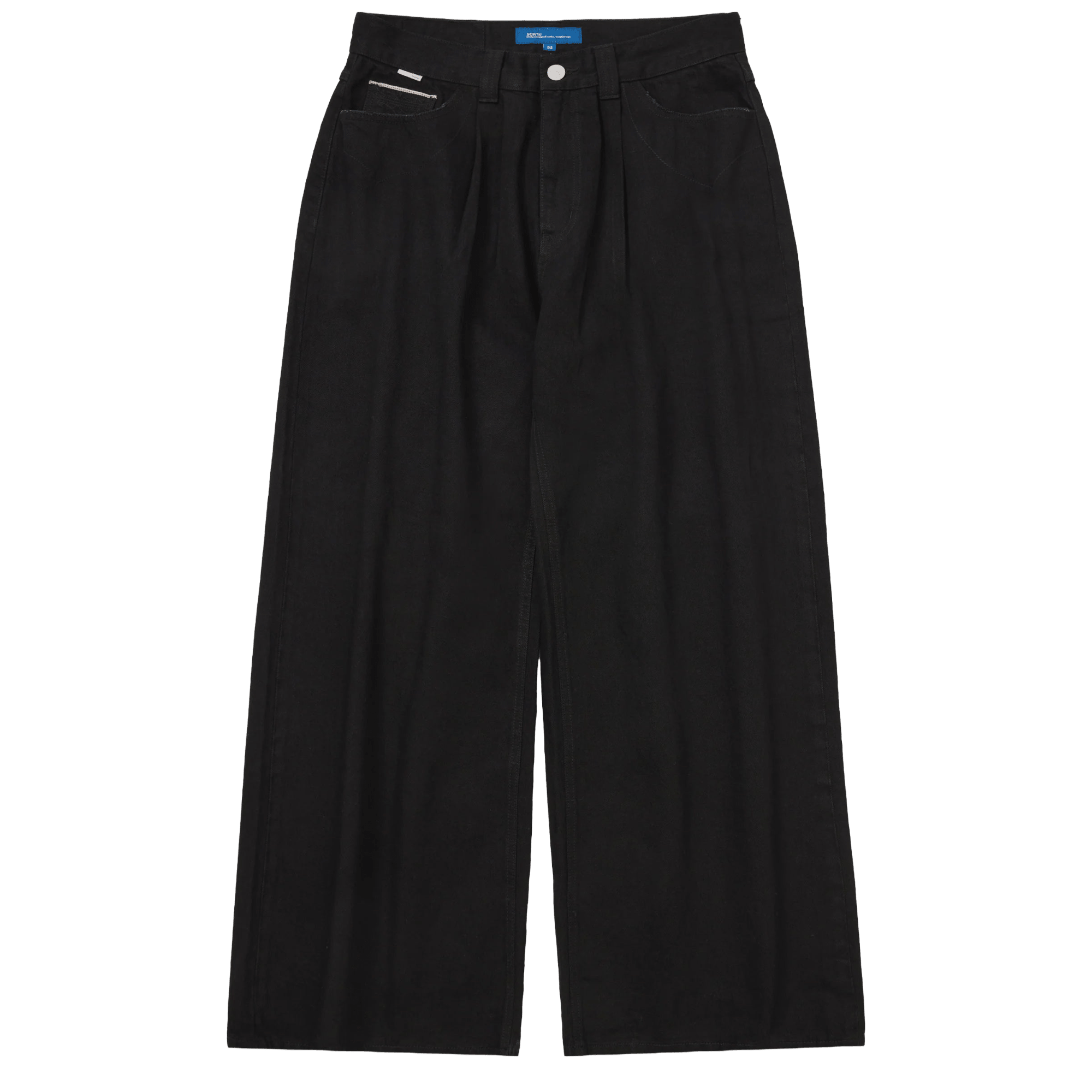 SCRT Odessa Pleated Denim Blackout - CSCRO11278 - Coziness