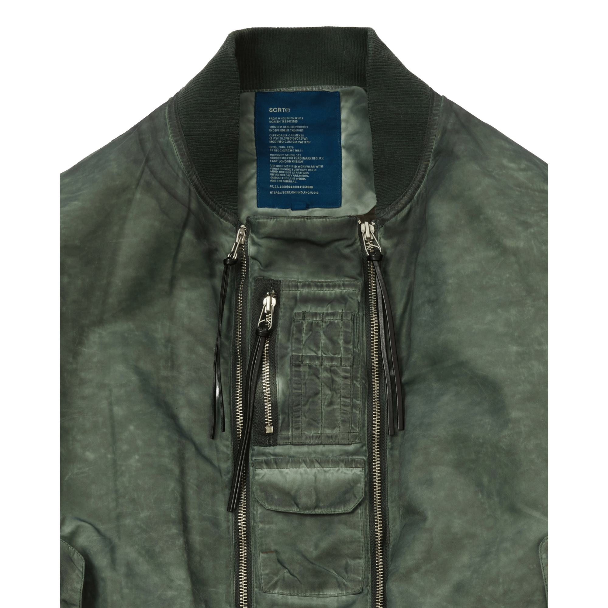 SCRT Railroad Bomber Jacket Green - CSCRR11283 - Coziness