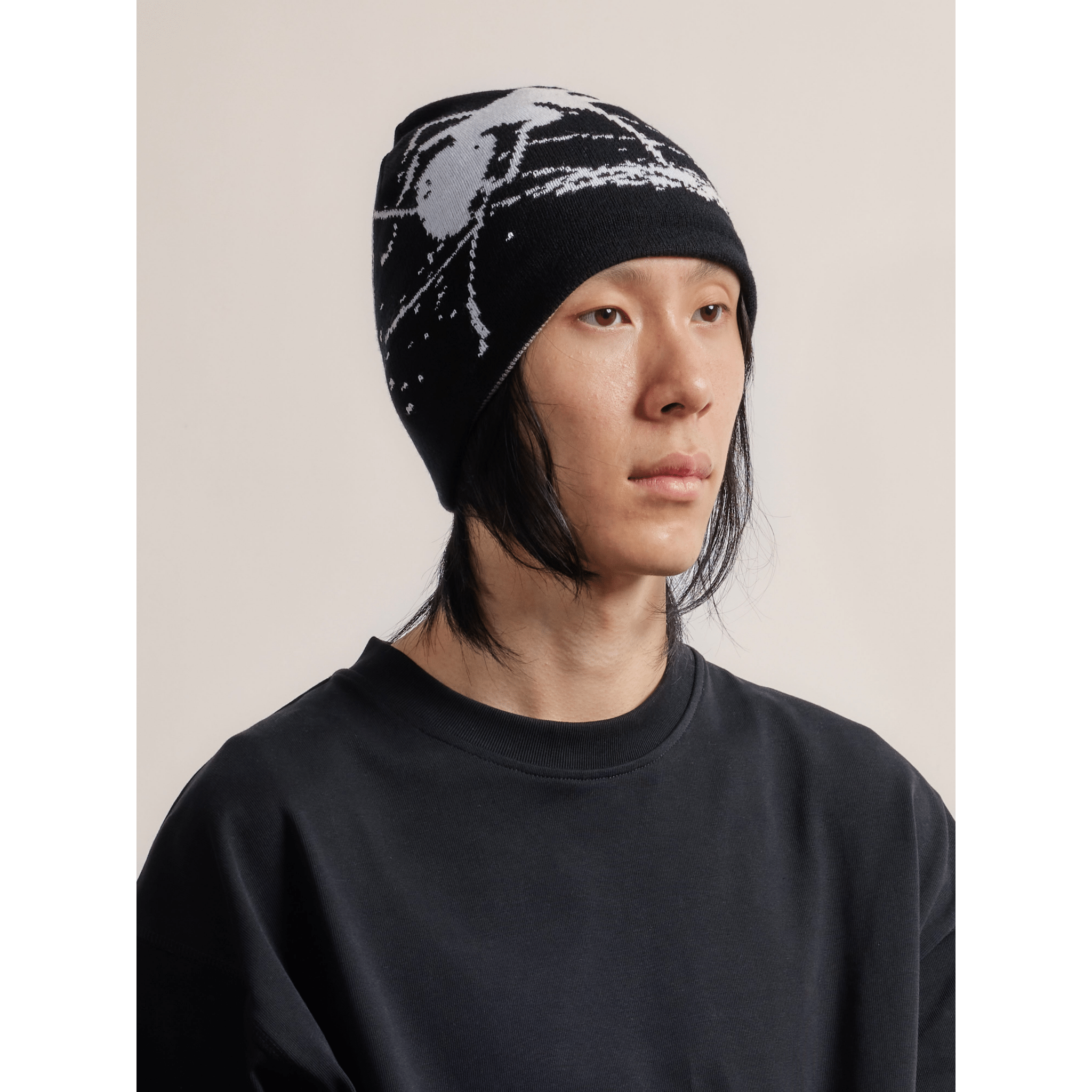 SCRT Reversible Ant Skull Beanie Schwarz / Grau - CSCRR7481 - Coziness