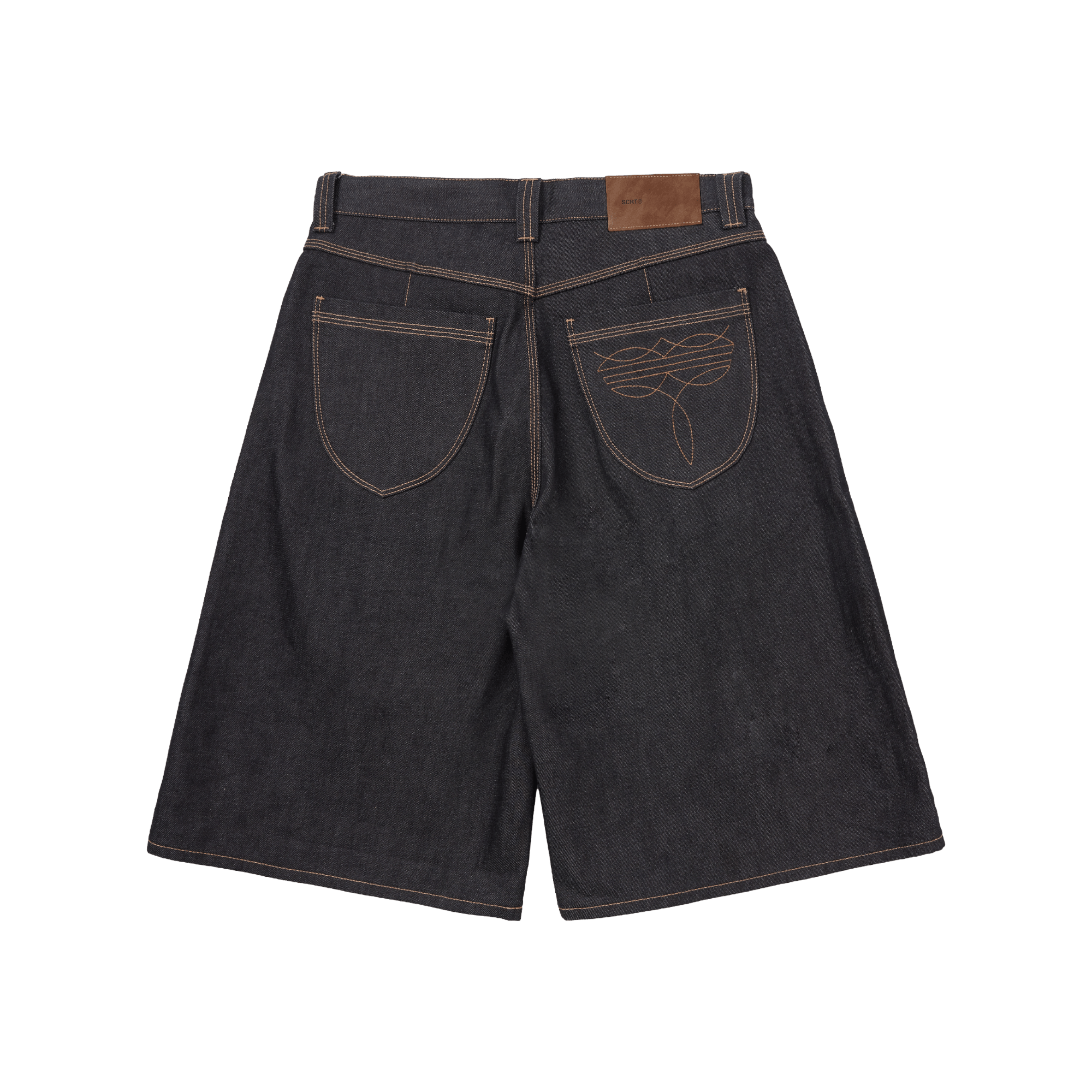 SCRT Selvedge Denim Wide Shorts Indigo - CSCRS11286 - Coziness
