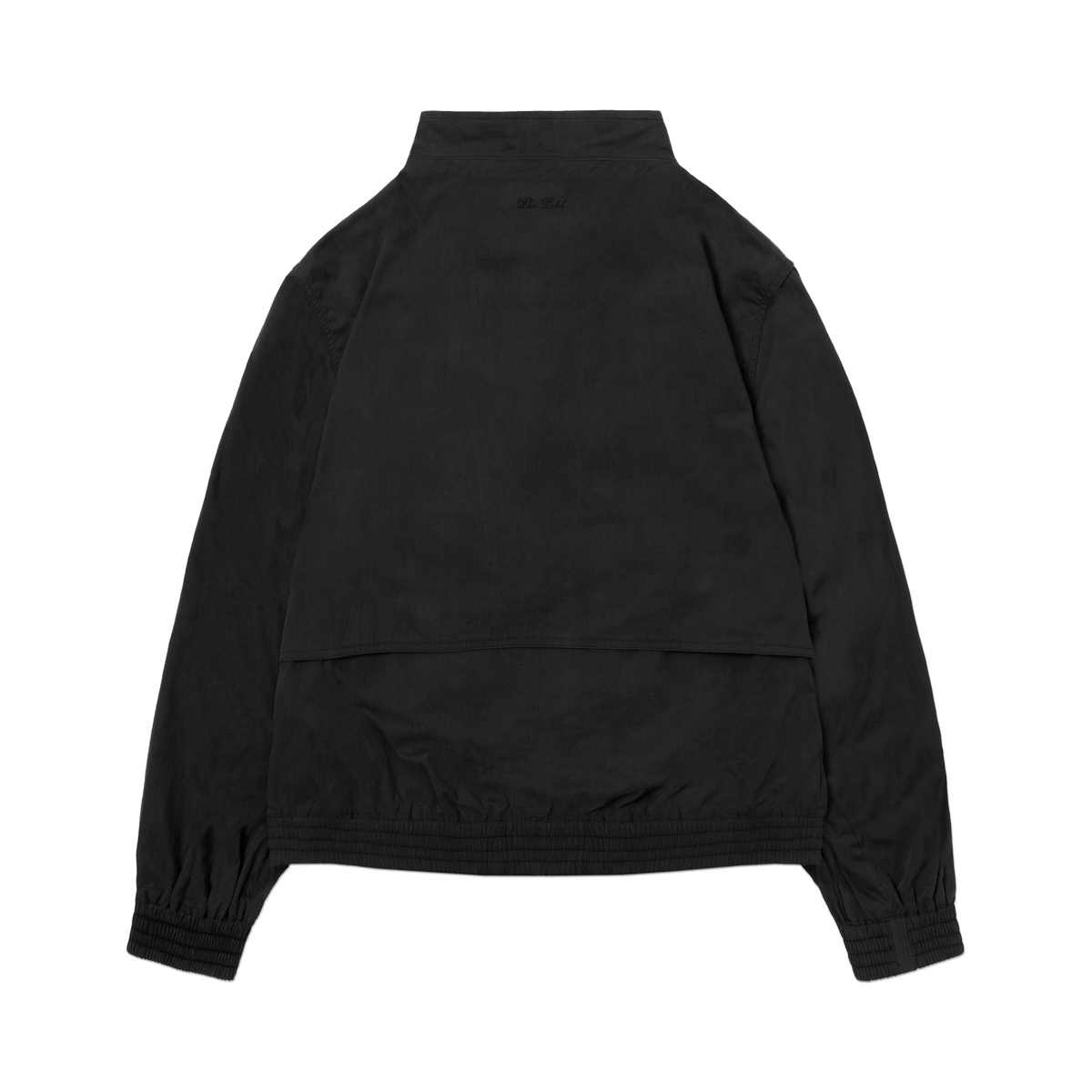 SCRT Distorted Blouson Jacke in Schwarz, Rückansicht mit Stehkragen