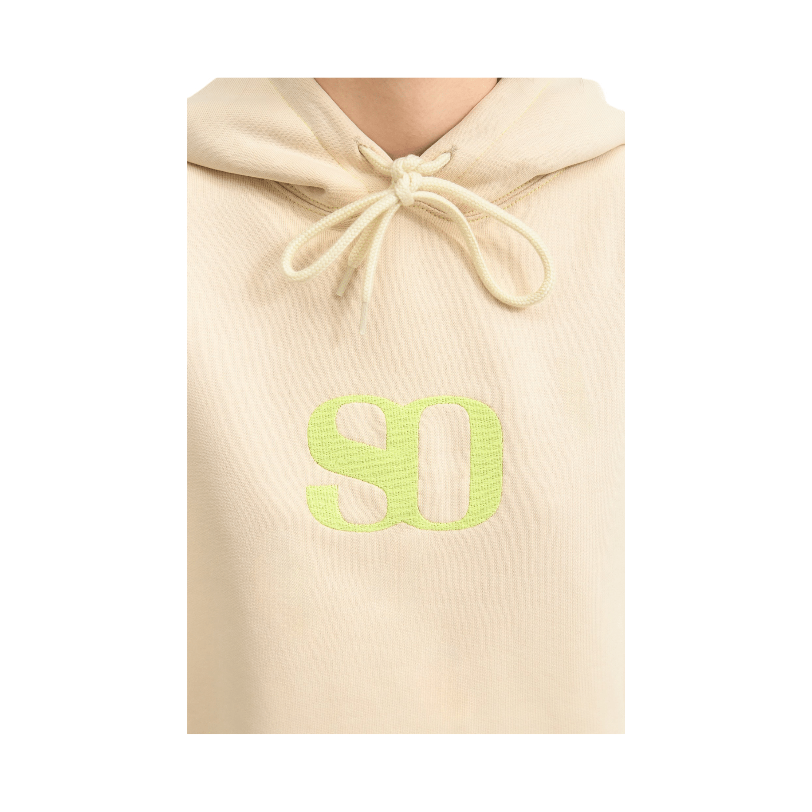 Sleep Over Contrast Monogram Hoodie - Coziness