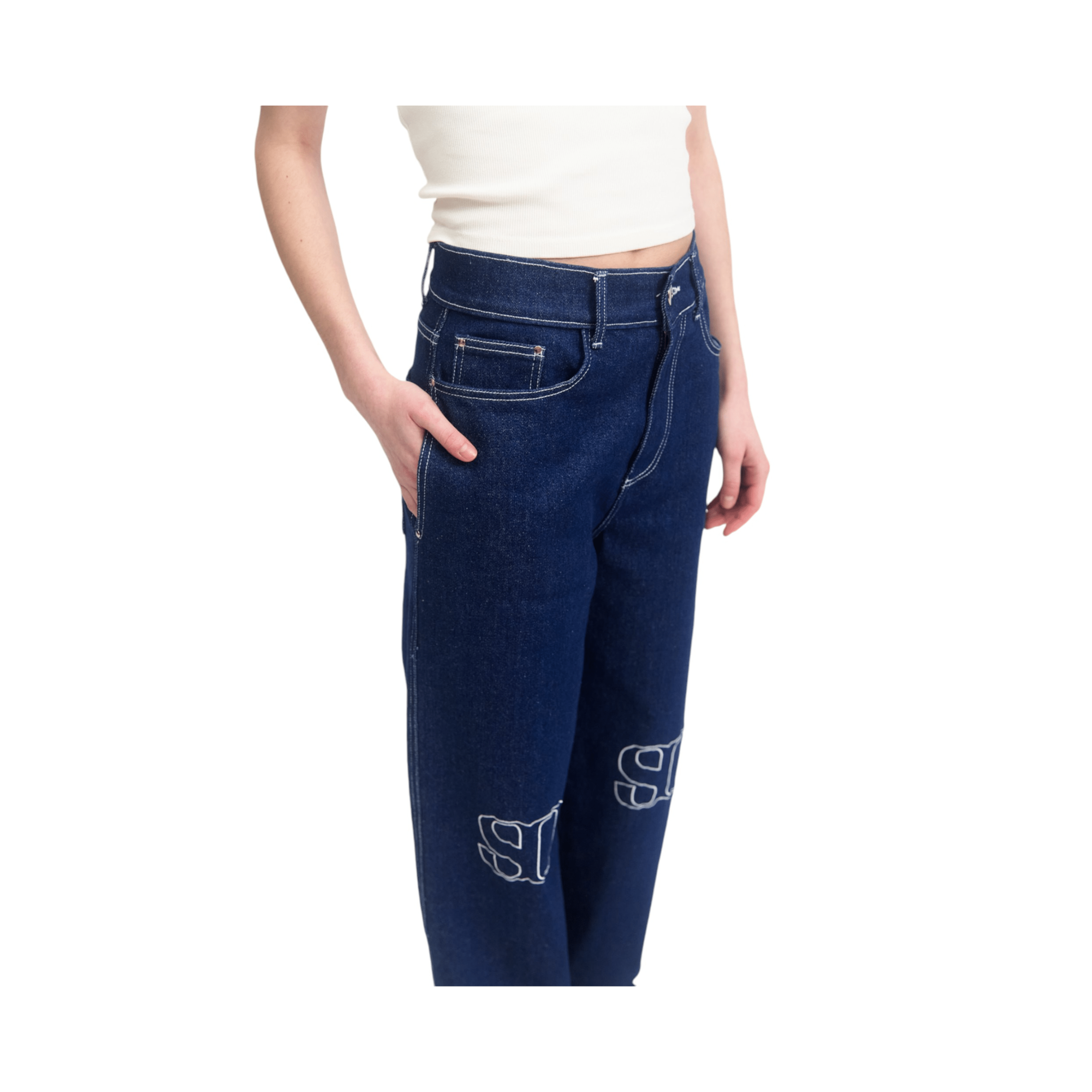 Sleep Over Denim Pants - Coziness