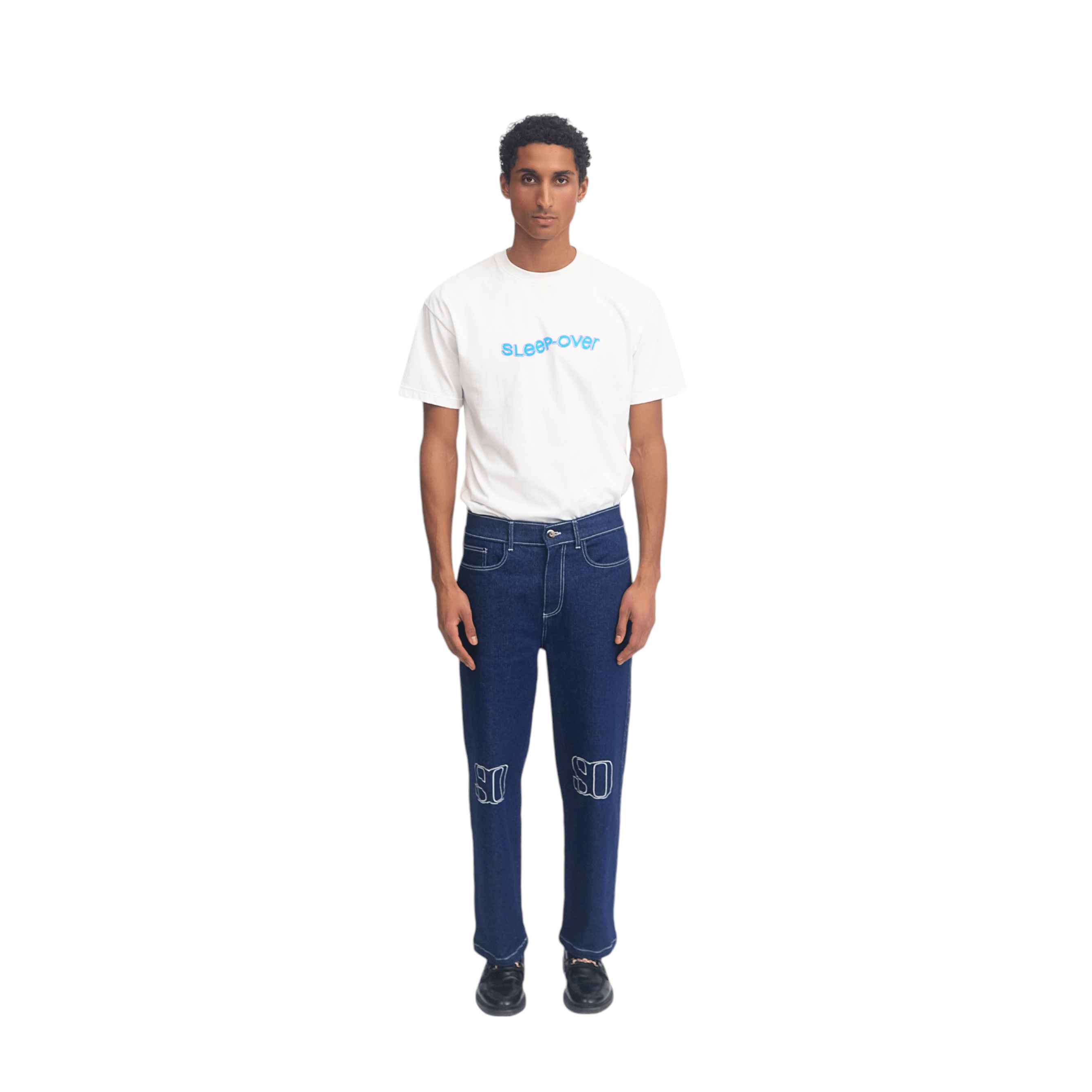 Sleep Over Denim Pants - Coziness