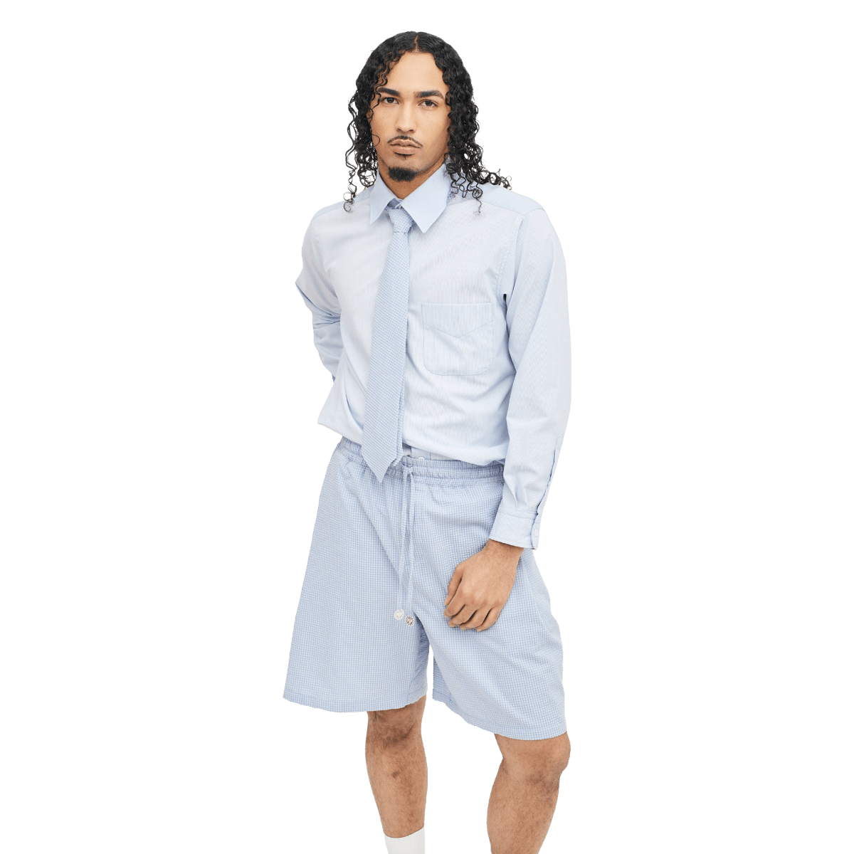 Sleep Over Dimija Shorts Blue White - CDIMS10655 - Coziness