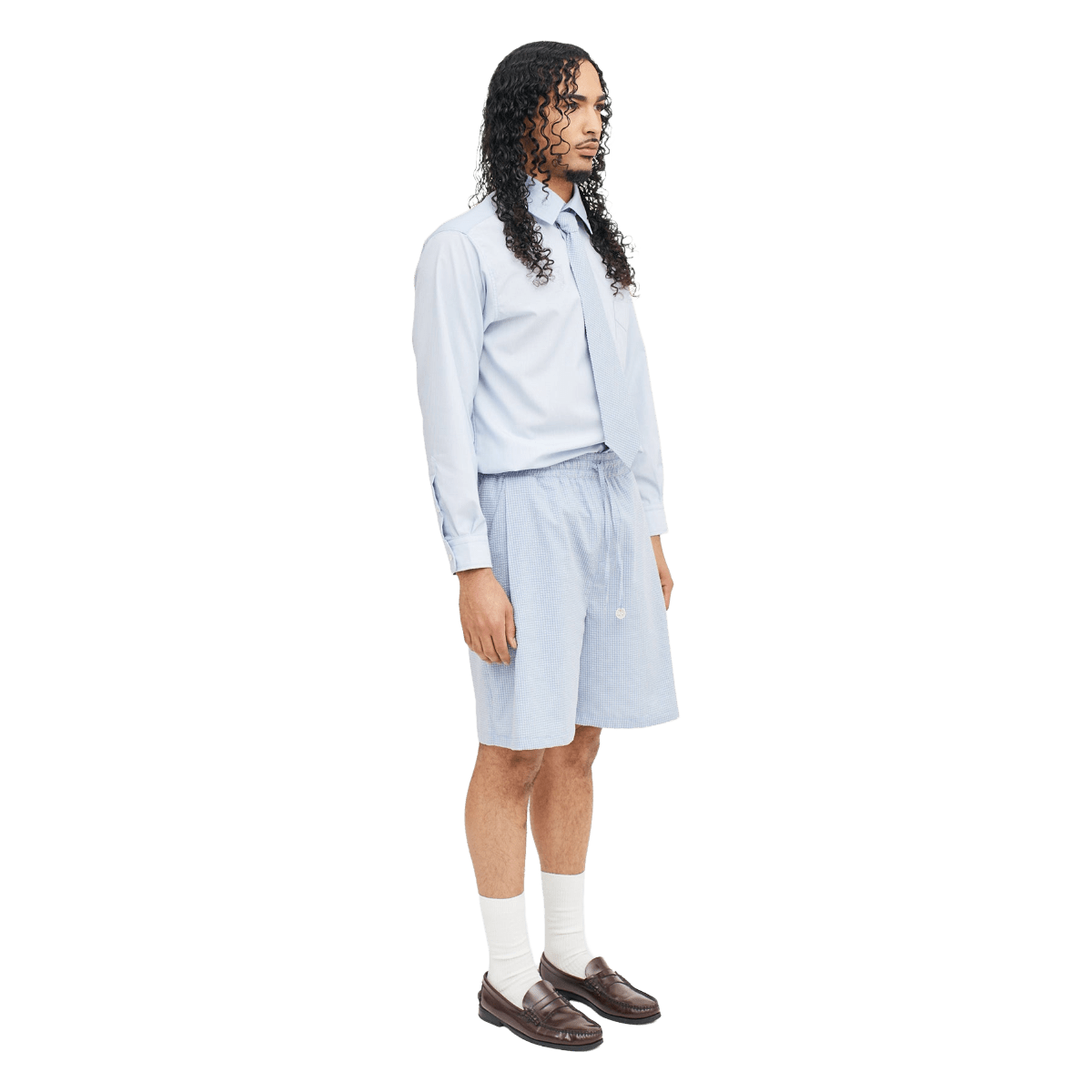 Sleep Over Dimija Shorts Blue White - CDIMS10655 - Coziness
