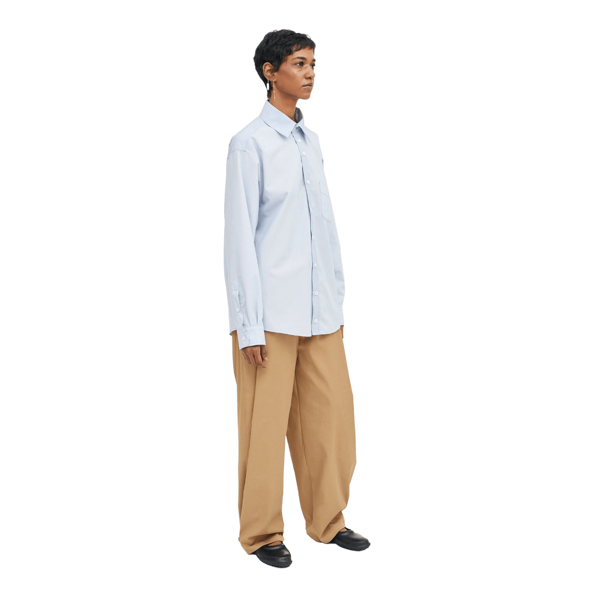 Sleep Over Patchwork Shirt Blue - CSLEO10664 - Coziness