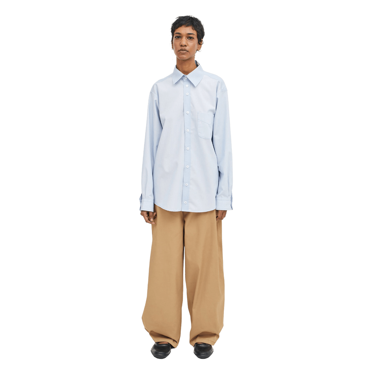 Sleep Over Patchwork Shirt Blue - CSLEO10664 - Coziness