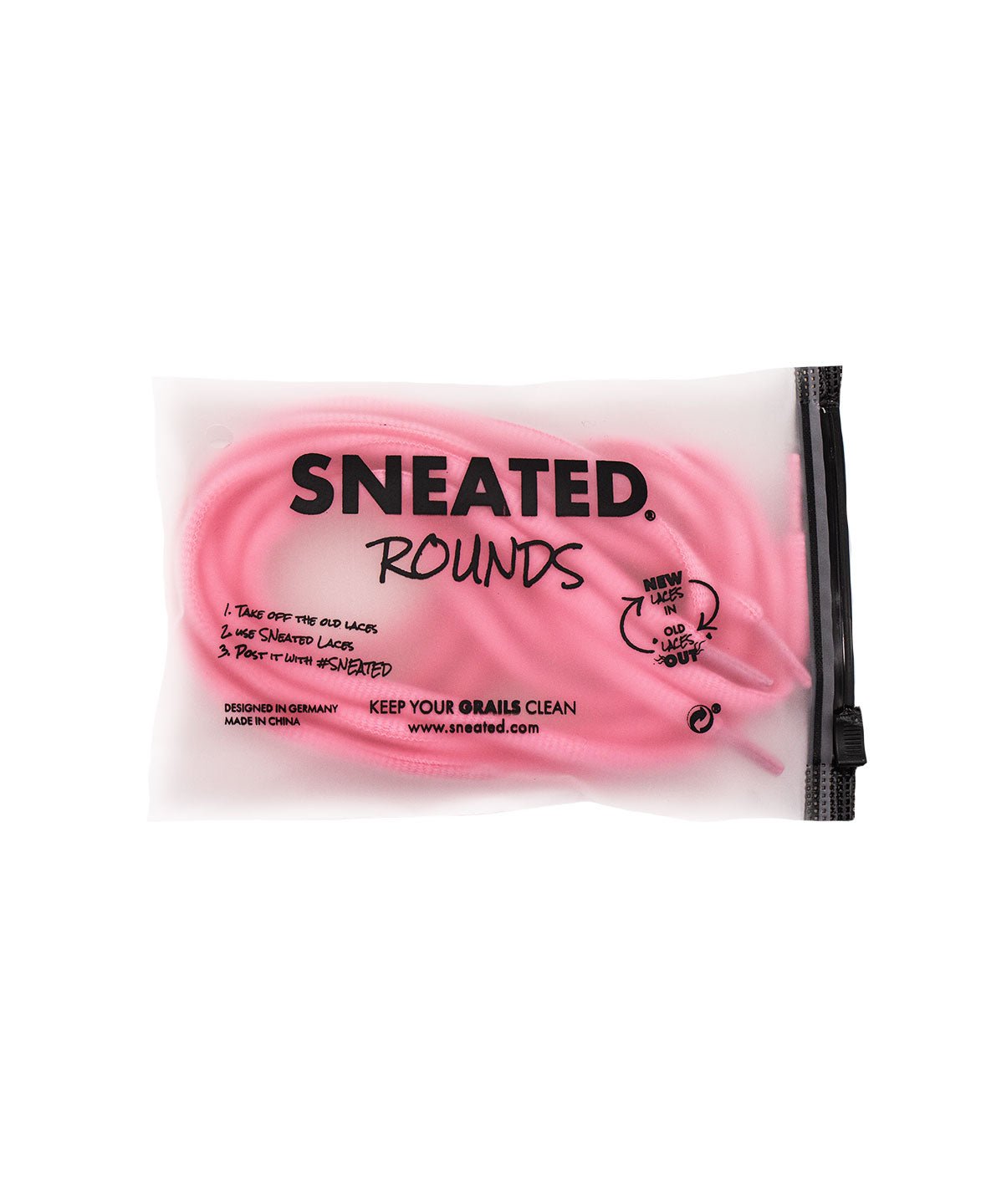 Sneated Round Laces Hot Pink - CSNER3115 - Coziness