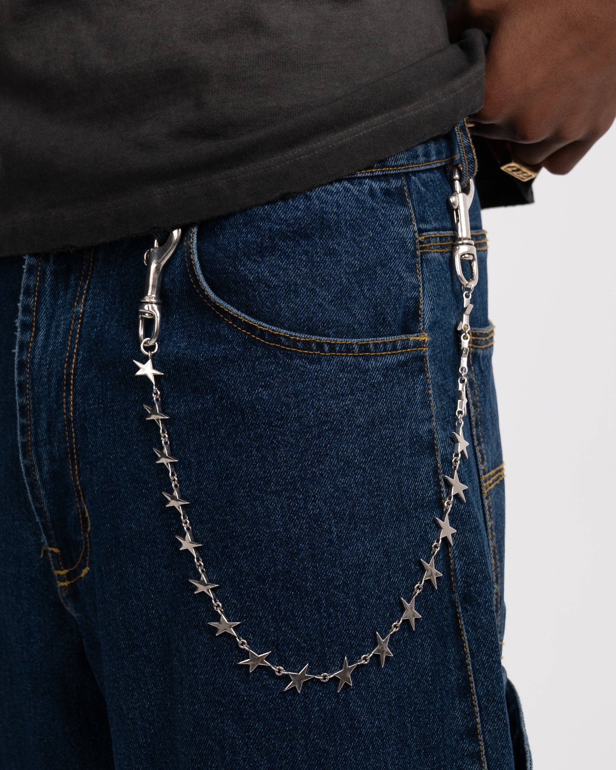 Twojeys Stars Pant Chain Silver