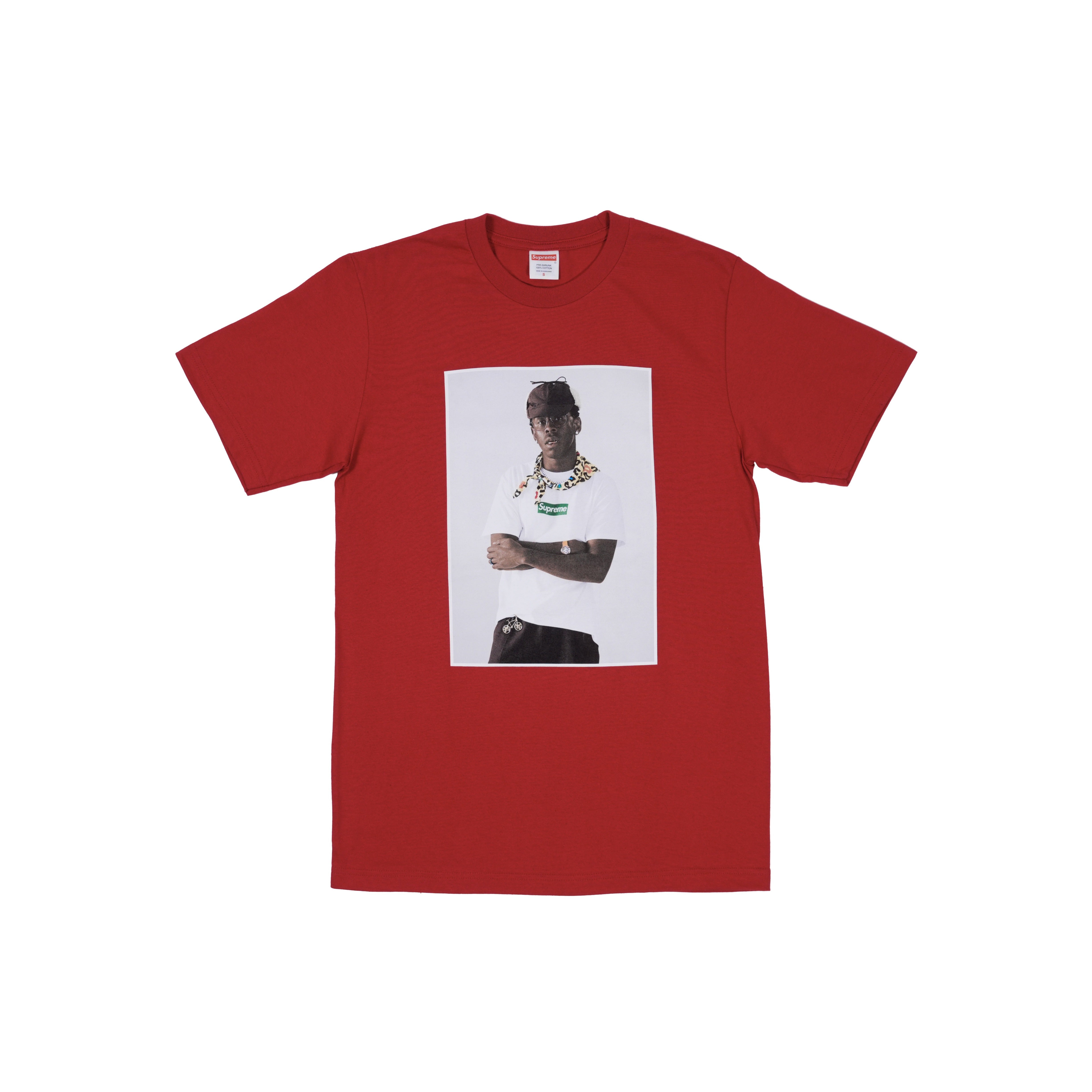 Supreme Tyler The Creator Photo T-Shirt Rot - Coziness