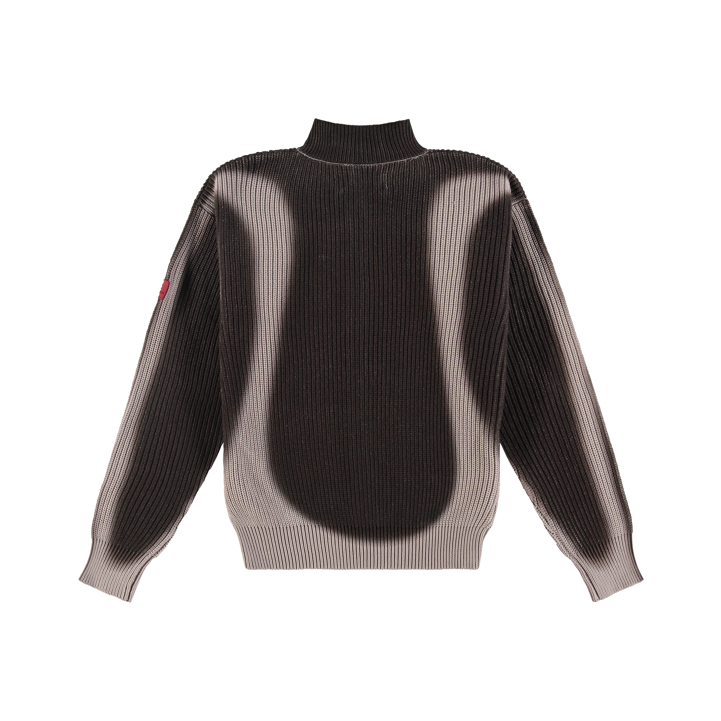 The New Originals Fisherman Curve Zip Up Sweater Brown Beige