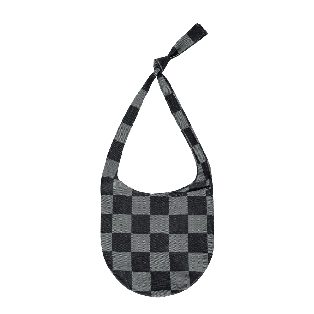 The New Originals EMBLEM SLING BAG CHECKERED RAW DENIM - CTHEN8726 - Coziness