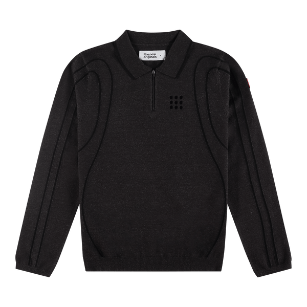 The New Originals Innerspace Long Sleeve Polo Braun - CTHEN6372 - Coziness