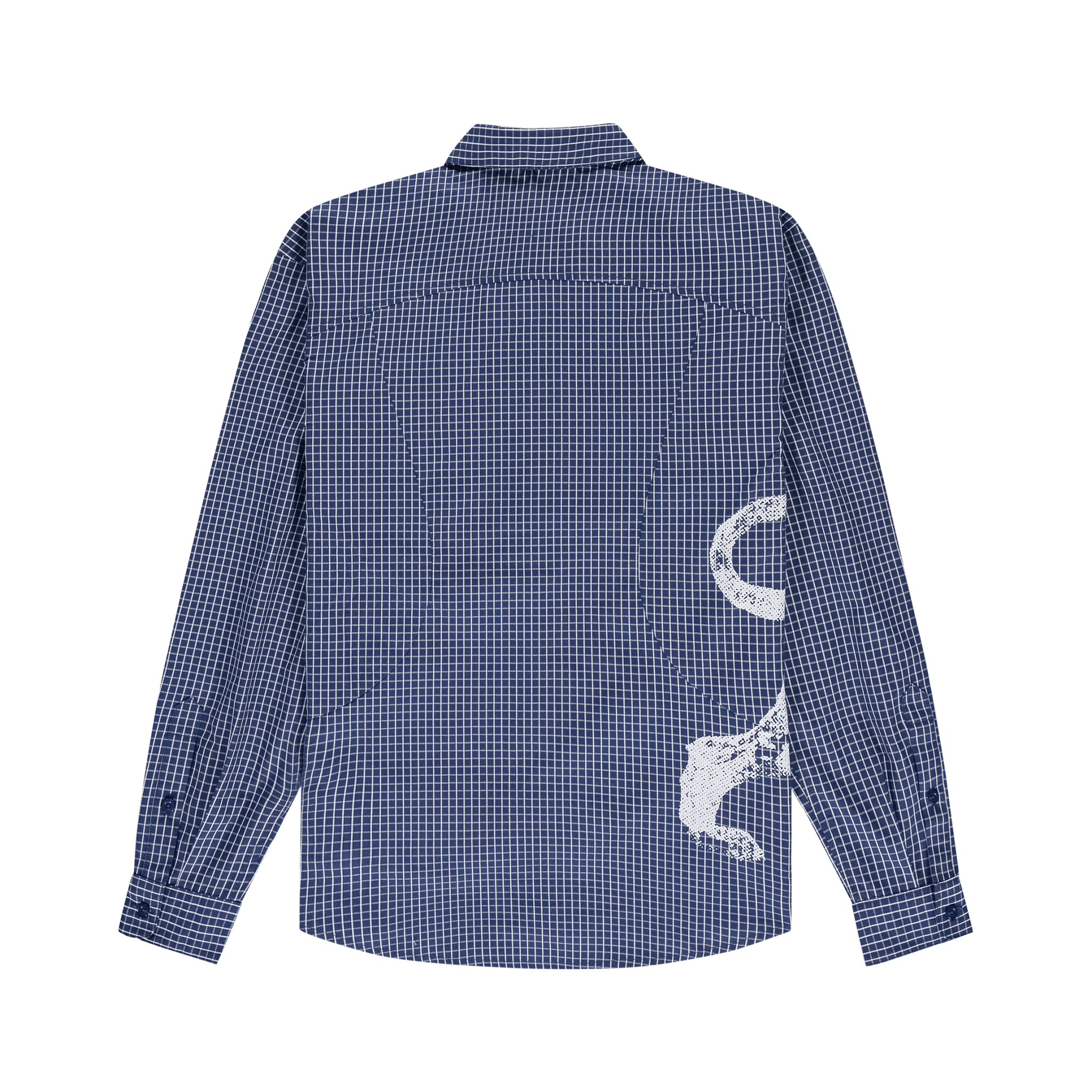 The New Originals Lion Button Shirt Check Blue - CTHEN6377 - Coziness