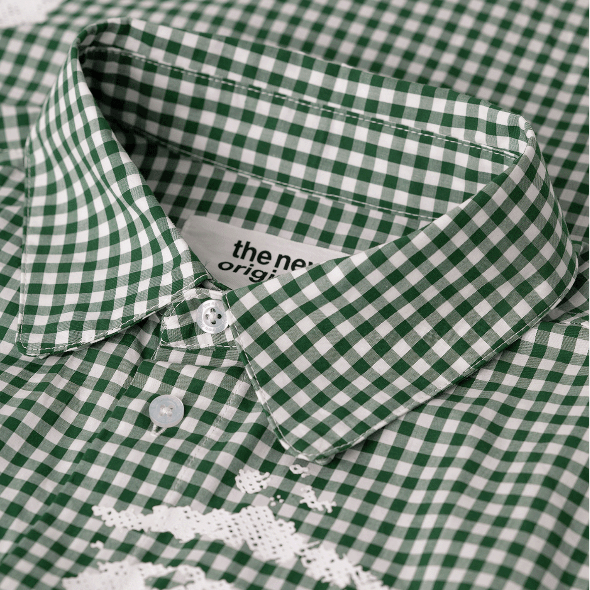 The New Originals Lion Shirt Dark Green Check - CTHEN13343 - Coziness