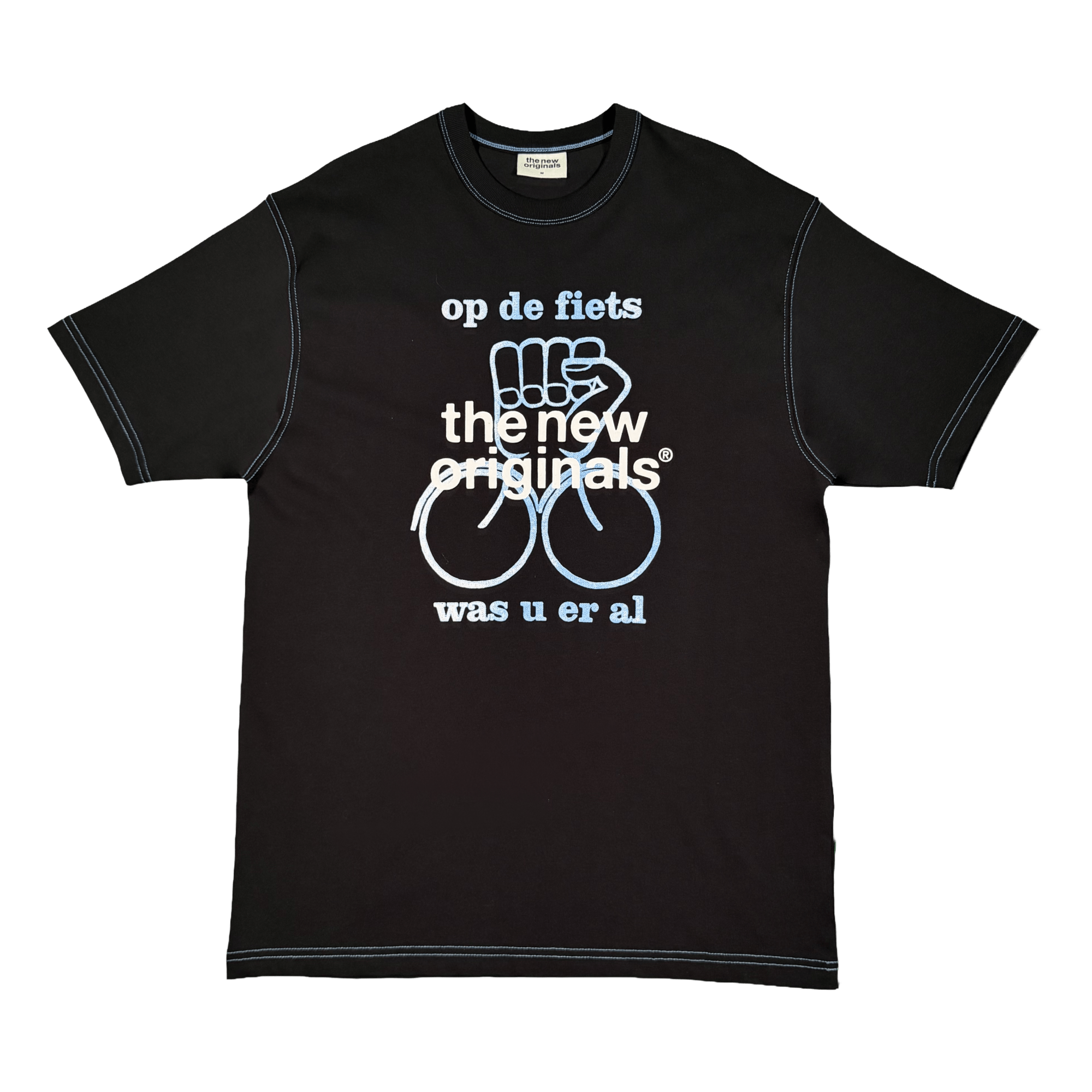The New Originals Op De Fiets T-Shirt Schwarz - CTHEN7043 - Coziness