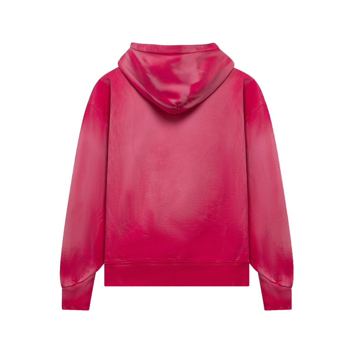 The New Originals Big Logo Hoodie in Beere Pink, Rückansicht freigestellt