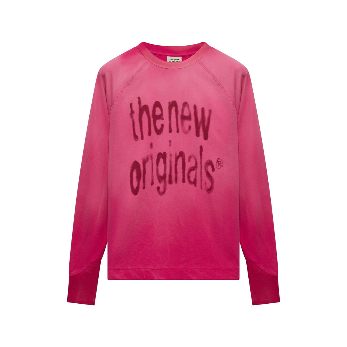 The New Originals Longsleeve in Pink mit Logo-Print von vorne