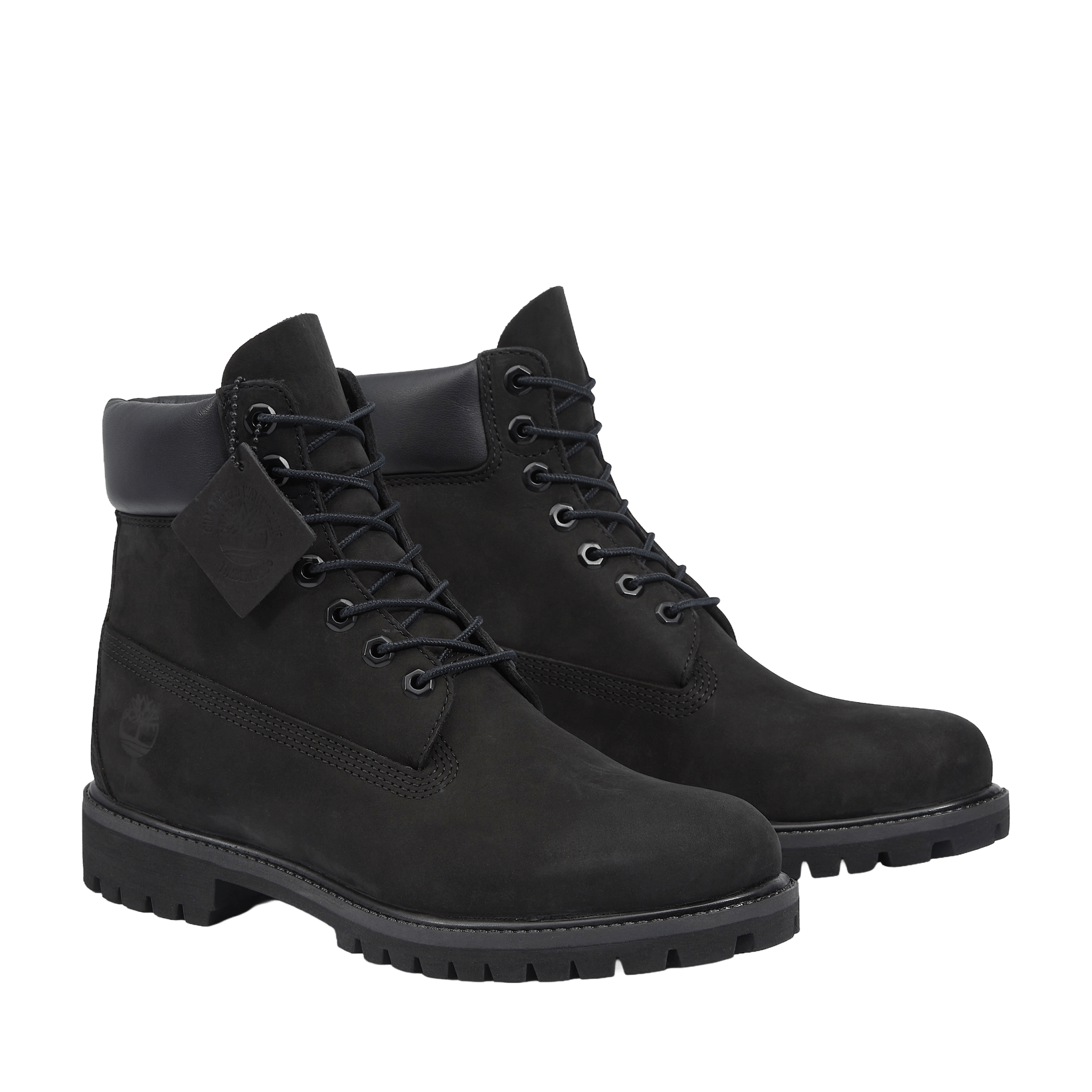 Timberland Premium 6 Inch Lace Up Waterproof Boot Black Leather Mens - CTIMP8970 - Coziness