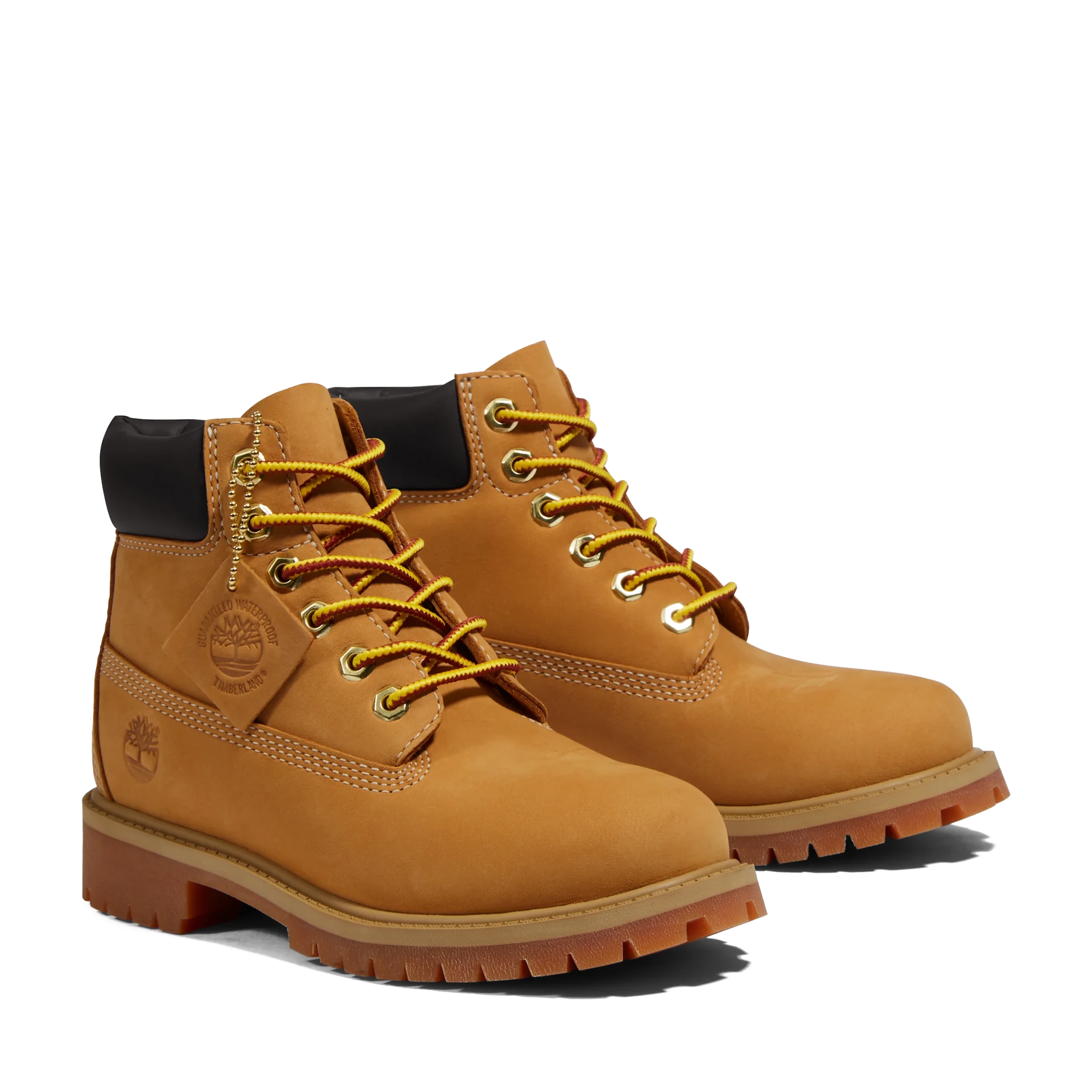 Timberland Premium 6 Inch Lace Up Waterproof Boot Wheat Kids - CTIM8894 - Coziness