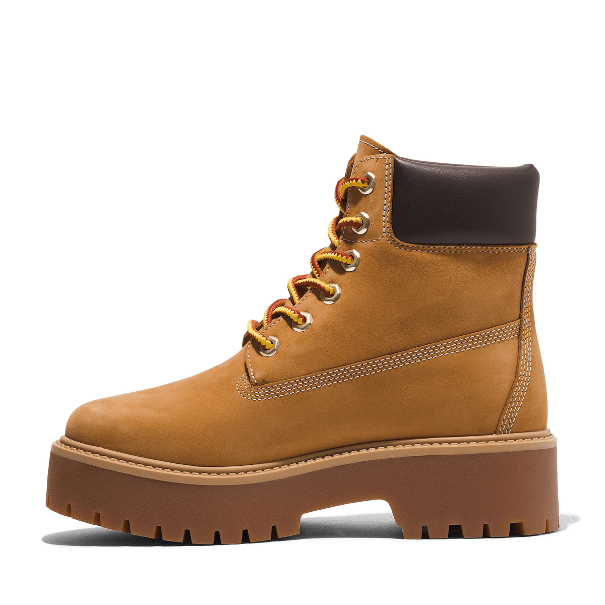 Timberland Stone Street 6 Inch Lace Up Waterproof Platform Boot Wheat Wmns - CTIMS14411 - Coziness