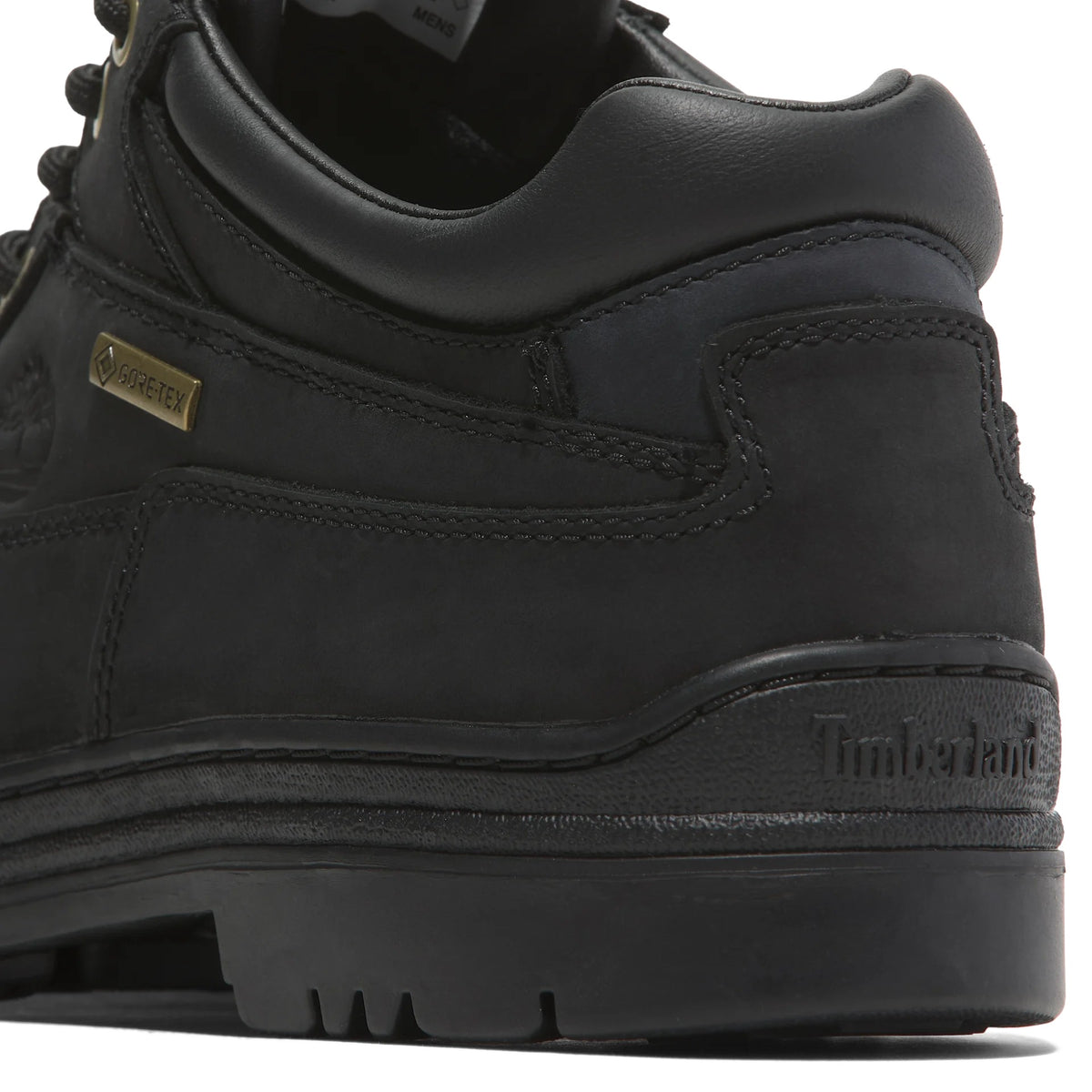 Timberland Heritage Gore-Tex Boot in Schwarz, Detail mit Logo und Sohle